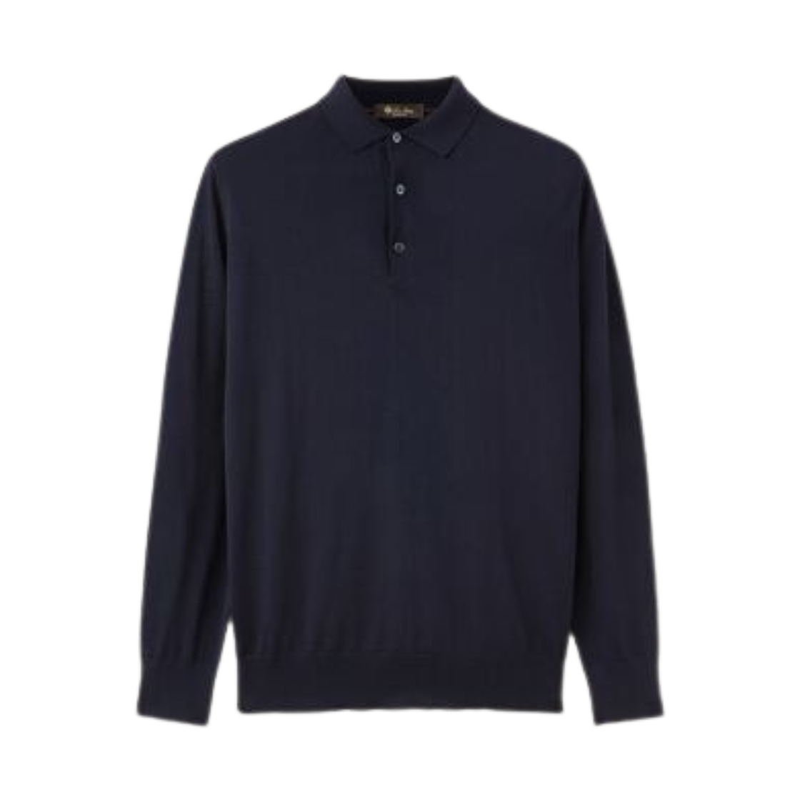 FAI2551-WA31 Loro Piana Virgin Wool Polo Total Eclipse