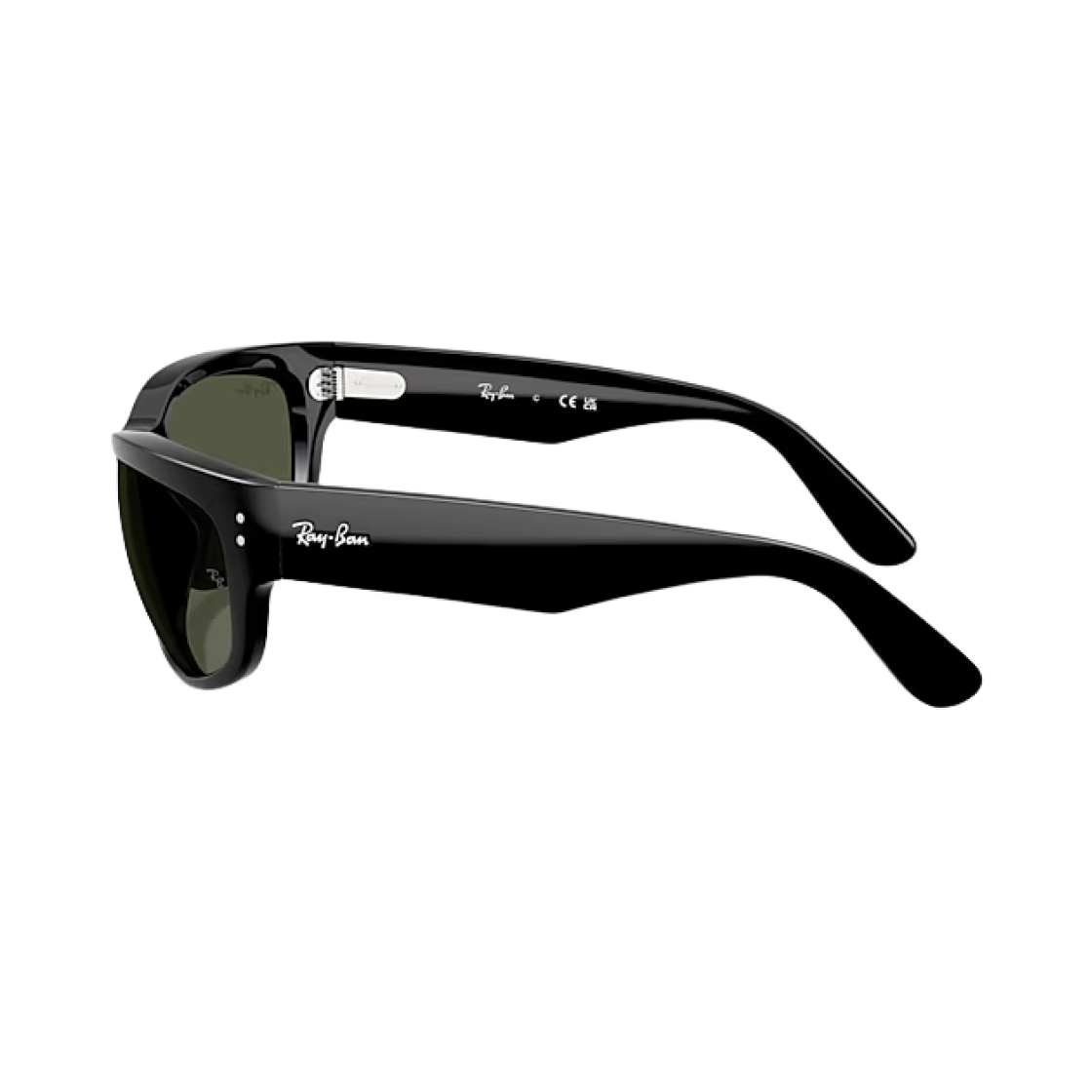 레이밴 메가 발로라마 폴리쉬드 블랙 프레임 G-15 그린 렌즈 하이 브릿지 핏(Ray-Ban Mega Balorama Polished Black Frame G-15 Green Lense High Bridge Fit) - 2