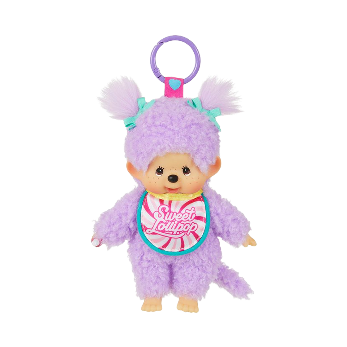 몬치치 스위트 롤리팝 키체인 퍼플(Monchhichi Sweet Lollipop Keychain Purple) - 1