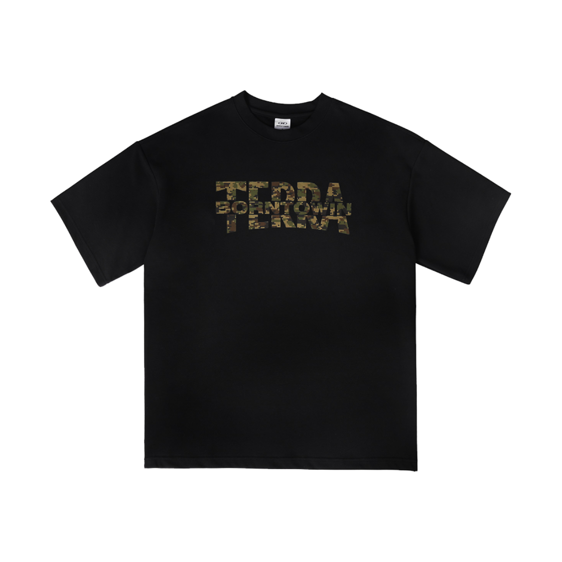 본투윈 X 테라 세미 오버핏 티셔츠 블랙