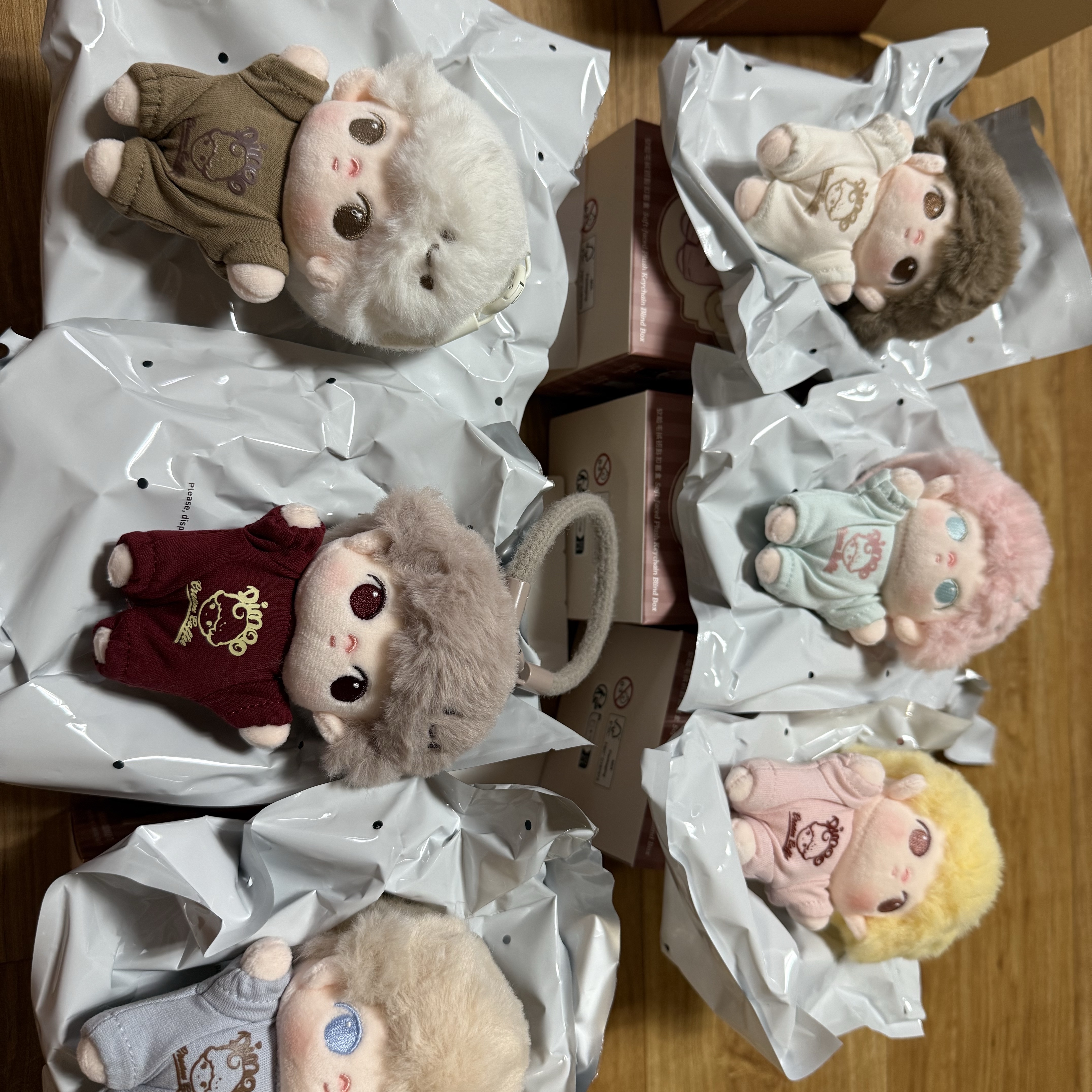 Pop Mart Dimoo Crush On Coffee Series Soft Faced Plush Keychain Sealed Case (6 Blind Boxes) 착용 스타일 - 1