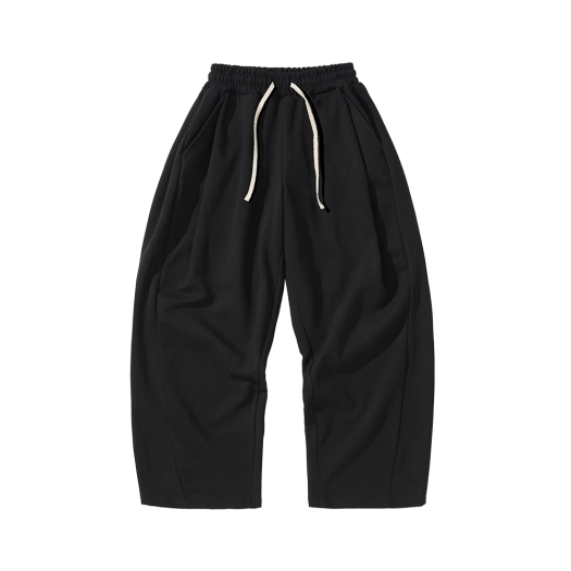 K25SSUP02BK Knitted Curved Traning Pants Black