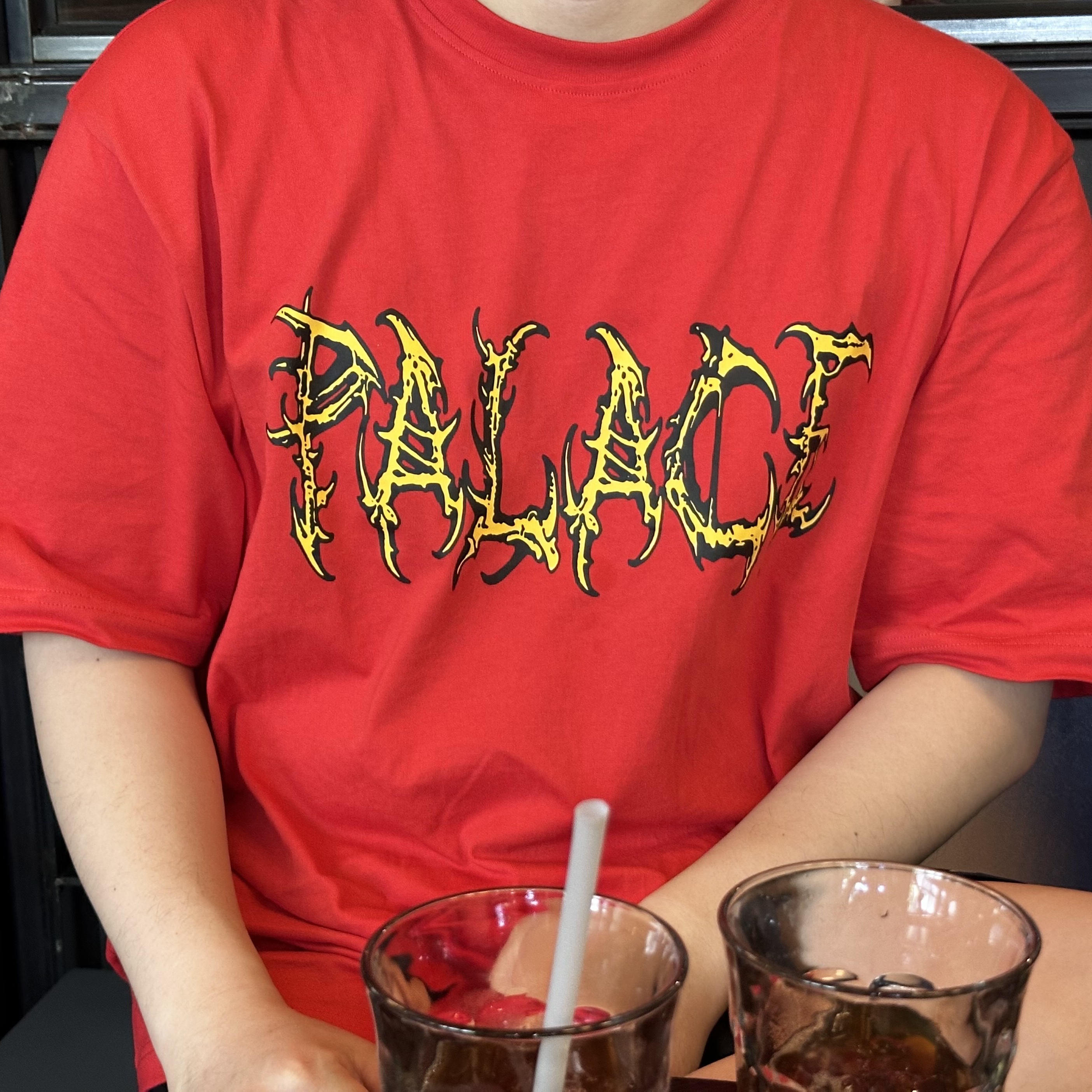 Palace Spaced T-Shirt Truest Red - 25SS 착용 스타일