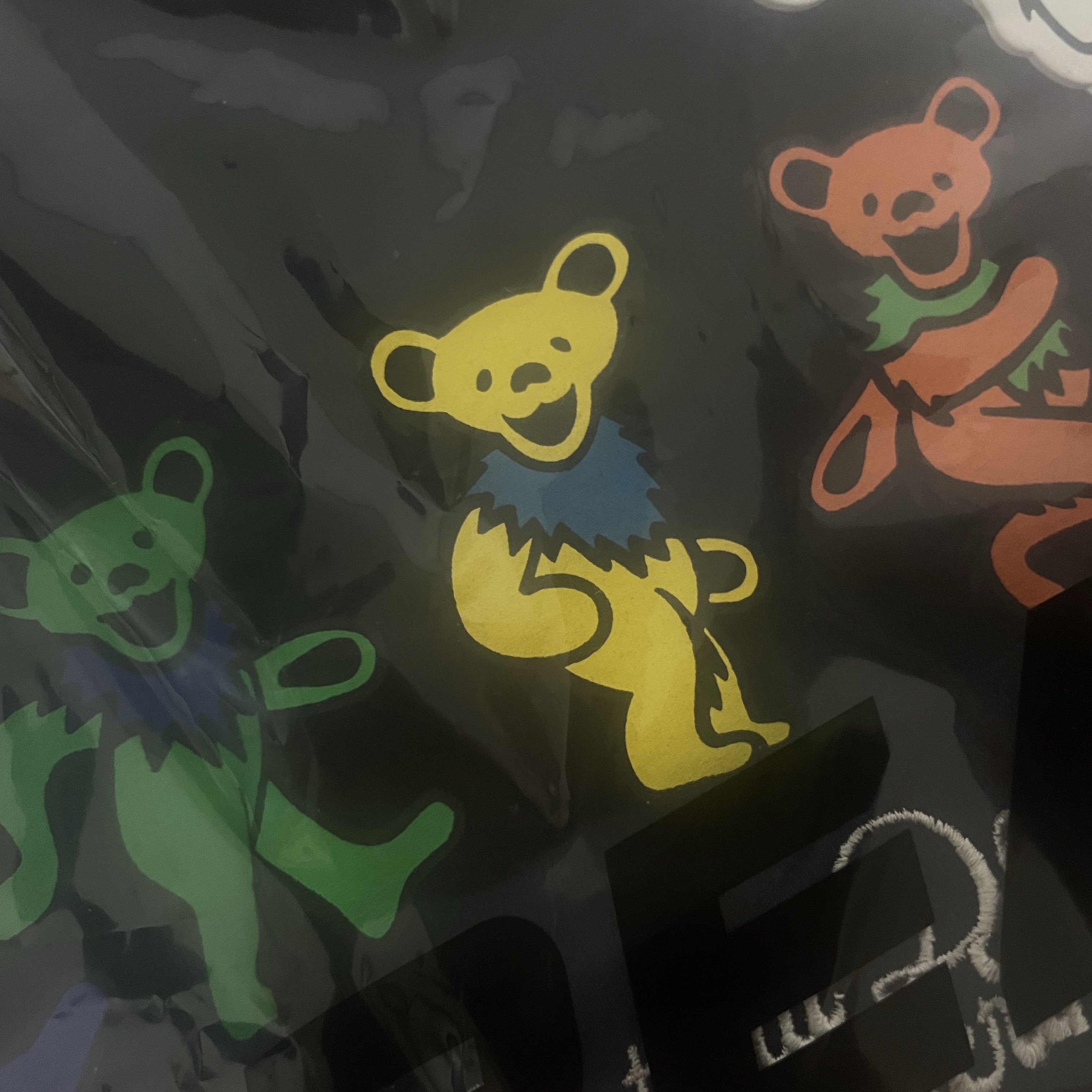Thisisneverthat x Grateful Dead Dancing Bears T-Shirt Black 착용 스타일 - 1
