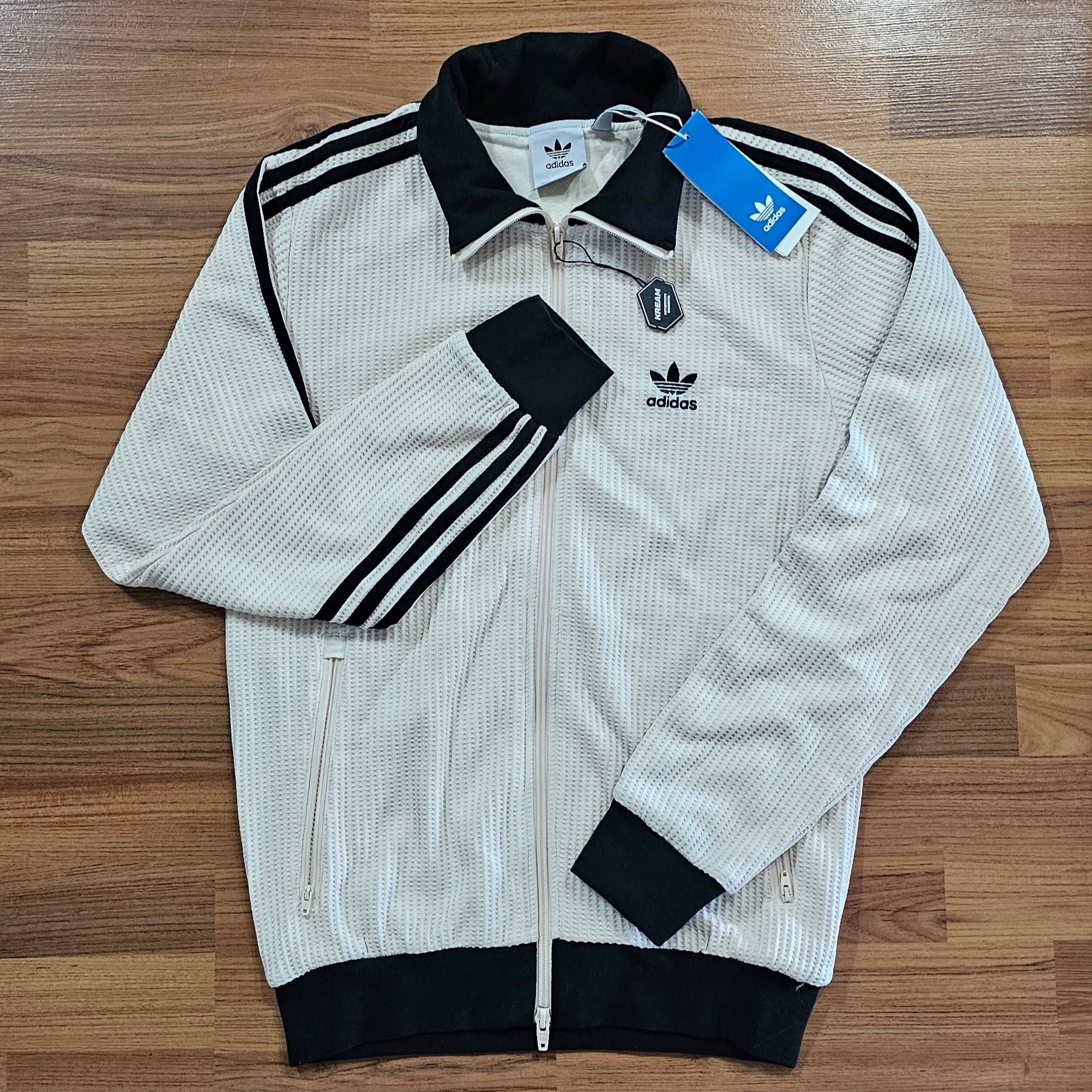 Adidas Waffle Beckenbauer Track Top Wonder White - KR Sizing 착용 스타일