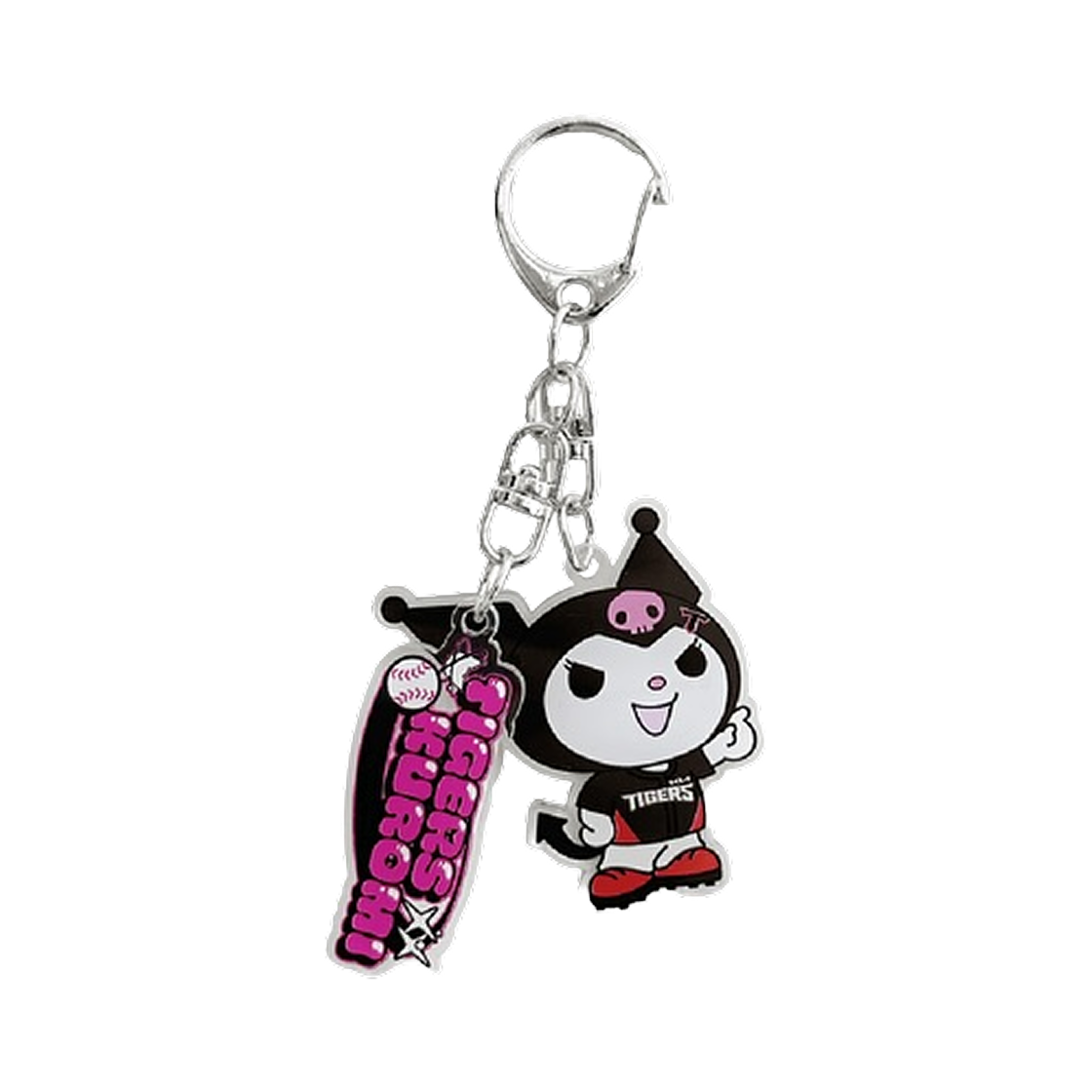 기아 타이거즈 x 쿠로미 아크릴 키링(Kia Tigers x Kuromi Acrylic Keyring)