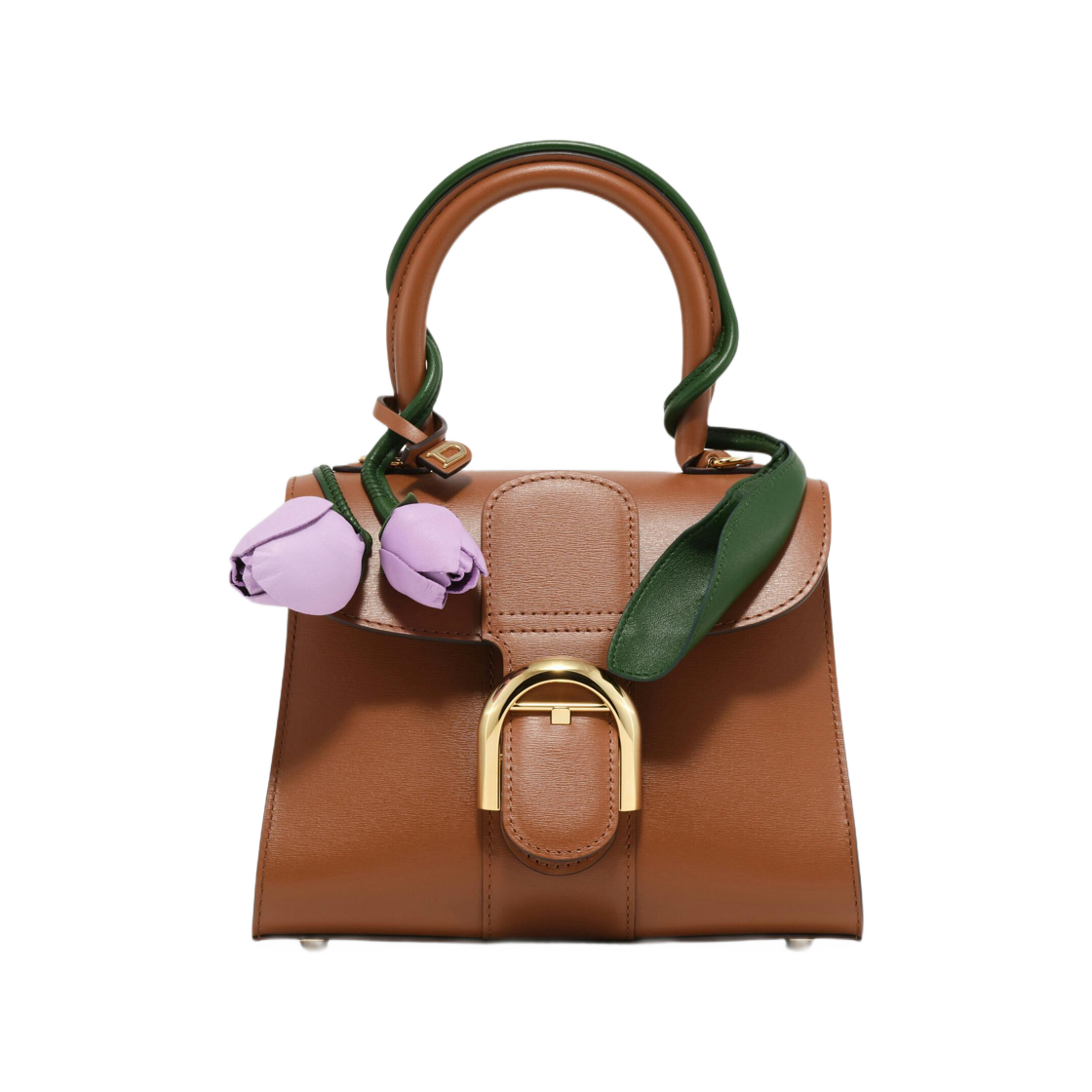 델보 브리앙 미니 튤립 박스 카프 탄(Delvaux Brillant Mini Tulips Box Calf Tan)