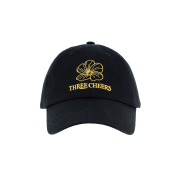 Threecheers Flower Logo Ballcap Black