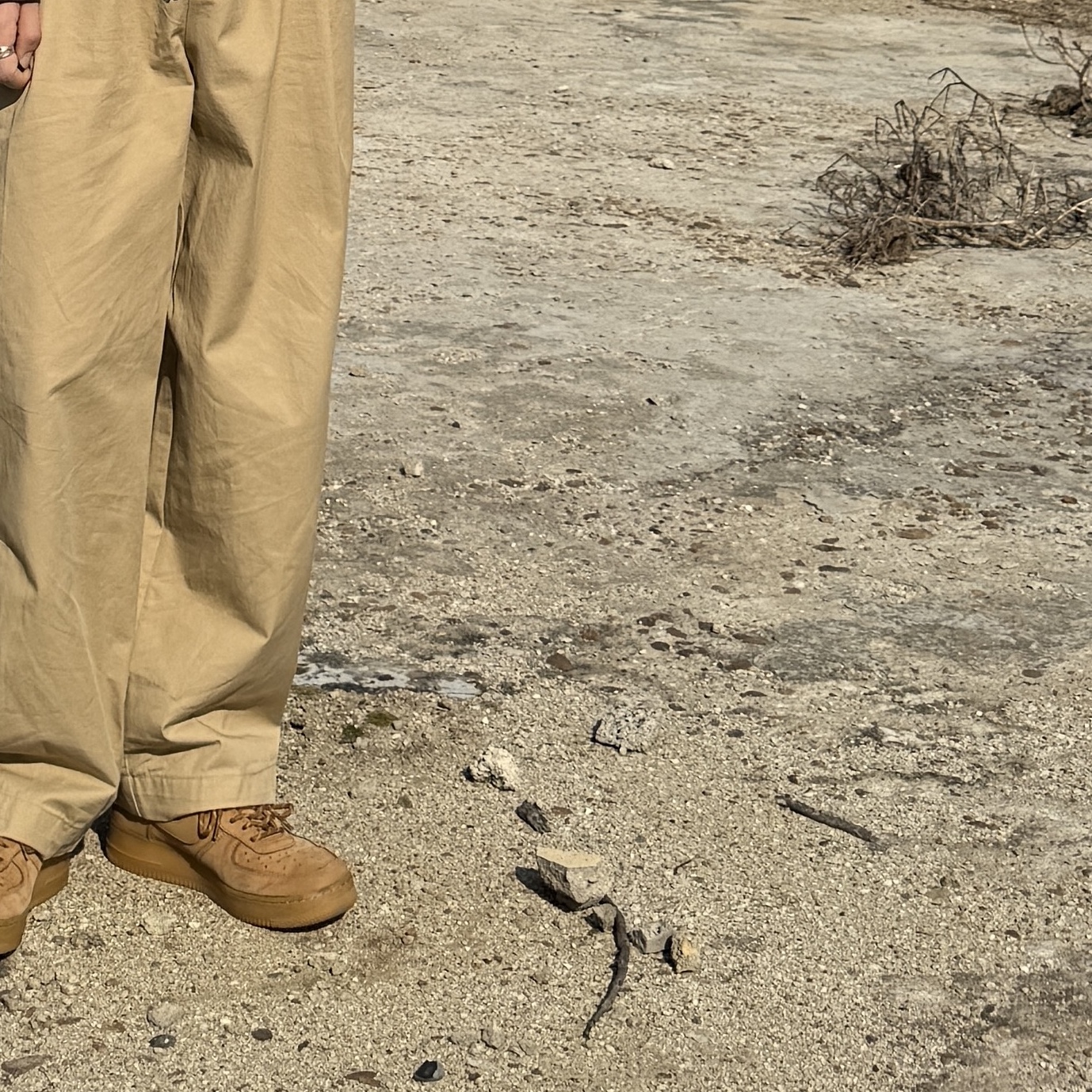 Nike Air Force 1 '07 WB Flax 착용 스타일