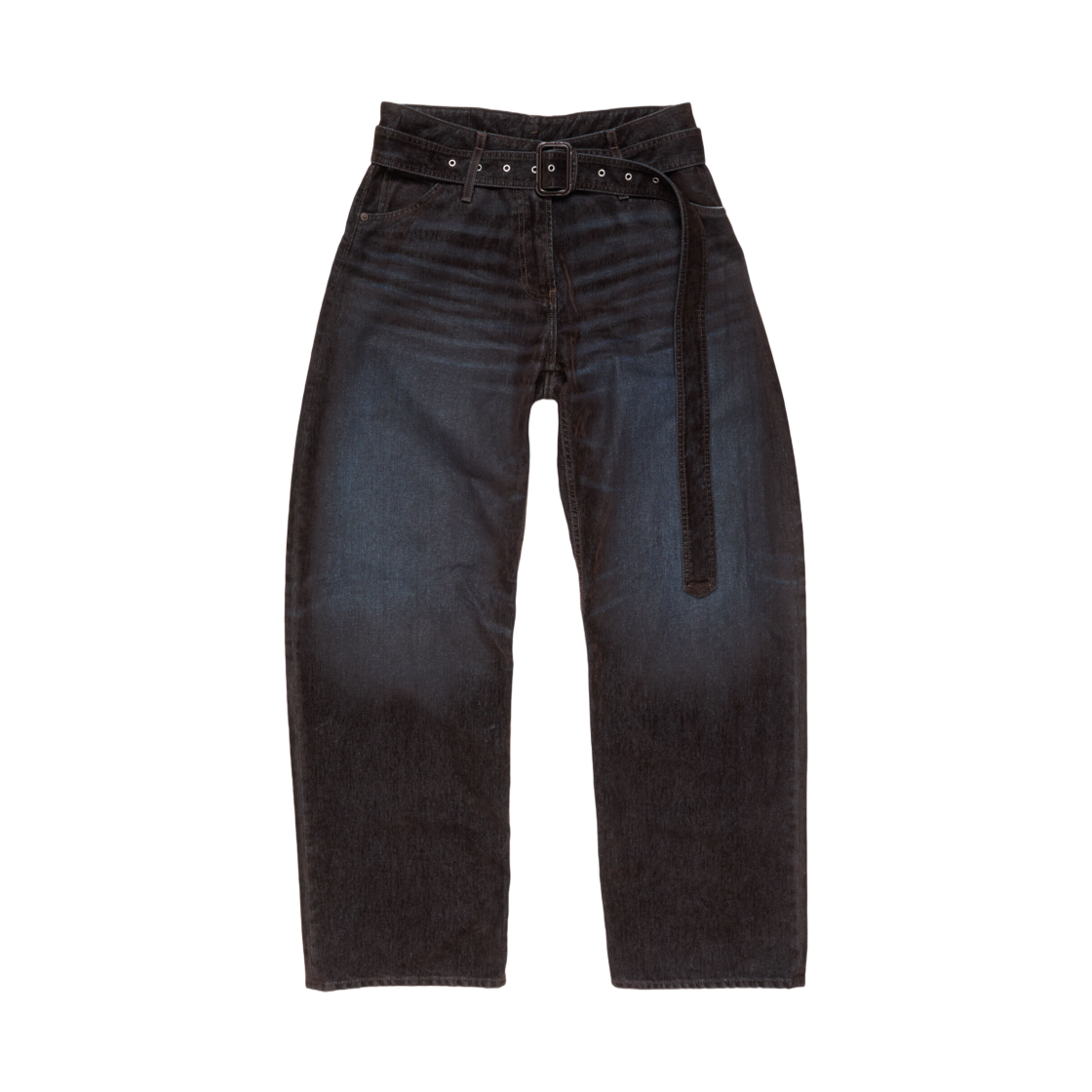 (W) 아크네 스튜디오 벨티드 진 브라운 블루((W) Acne Studios Belted Jeans Brown Blue)