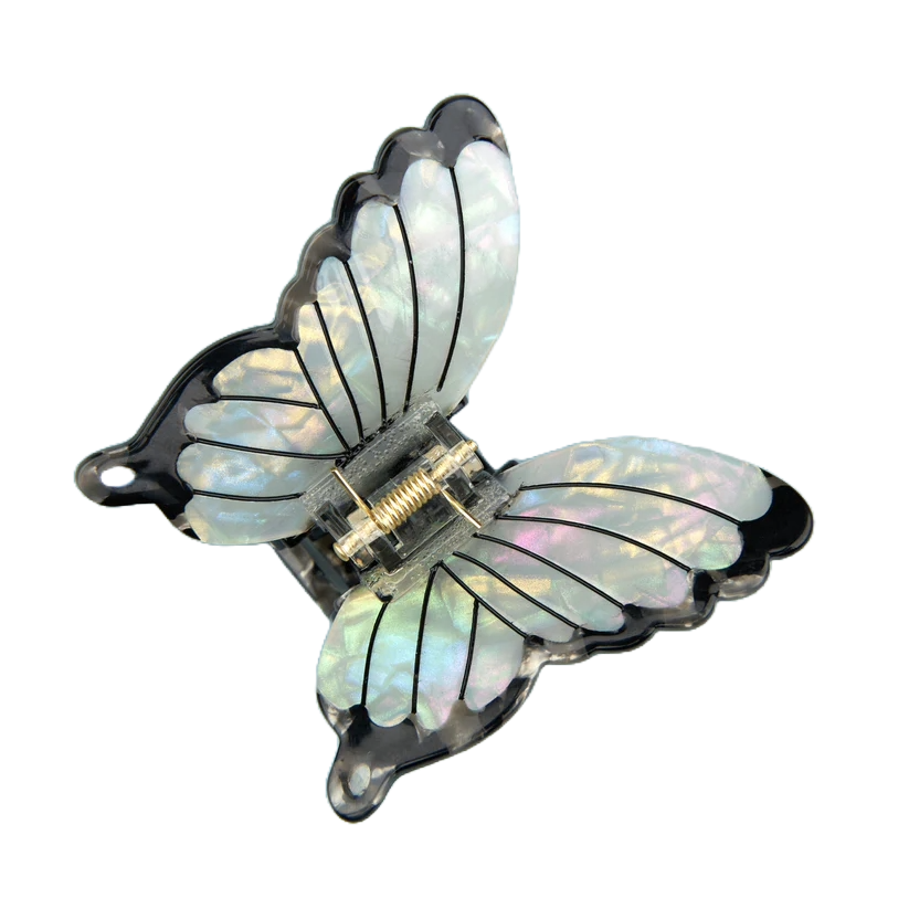 쿠쿠수제뜨 흰색 나비 헤어집게핀(Coucou Suzette White butterfly Hairclaw)