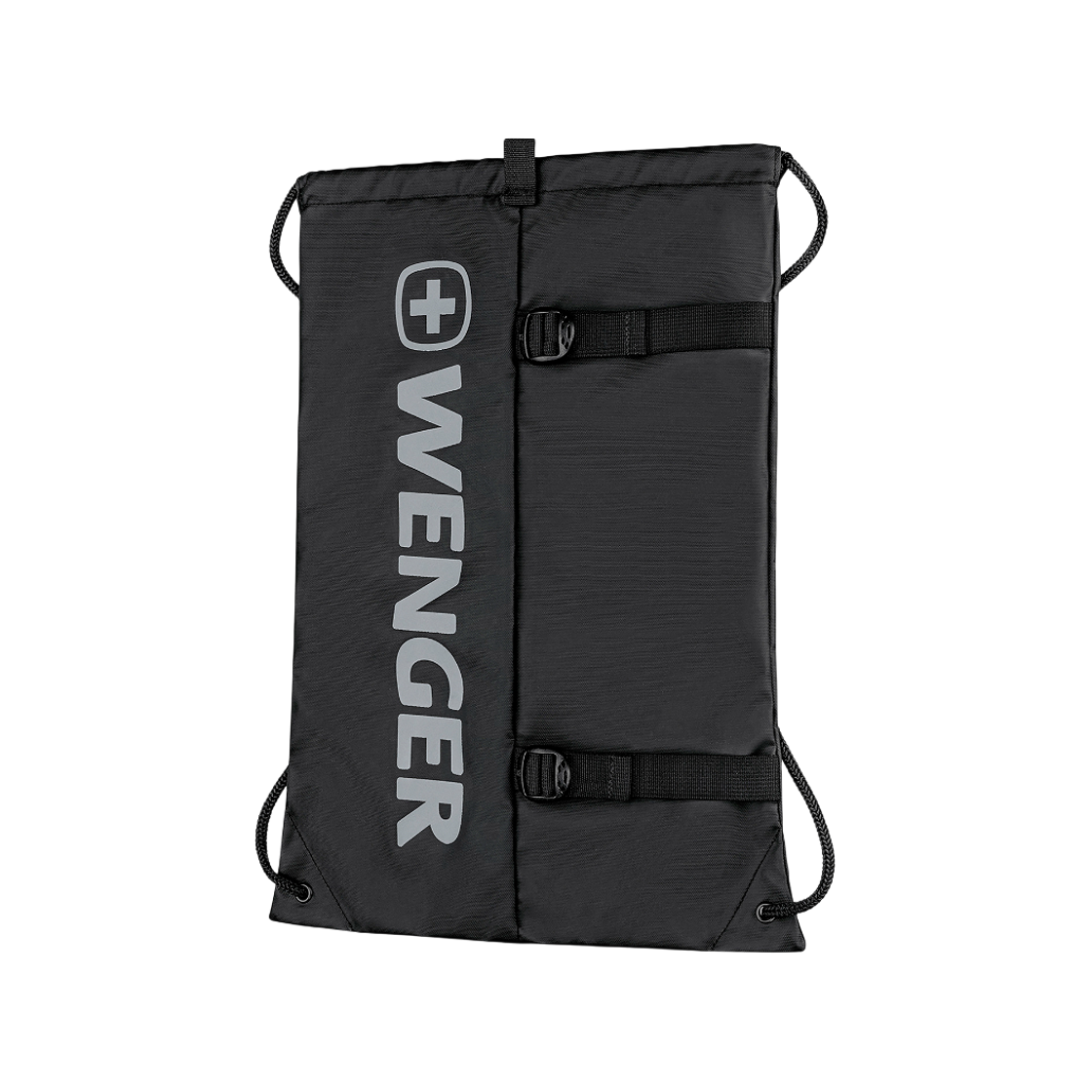 웽거 XC 퍼스트 라이트웨이트 드로스트링 백 블랙(WENGER XC Fyrst Lightweight Drawstring Bag Black)