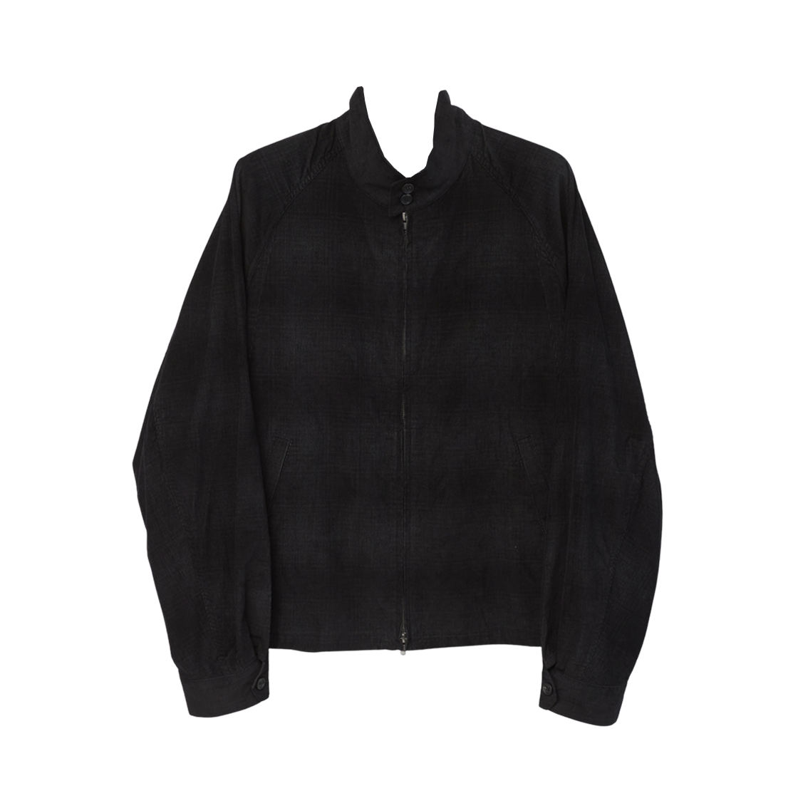 해칭룸 해링턴 자켓 코듀로이 쉐도우 체크 블랙(Hatchingroom Harrington Jacket Corduroy Shadow Check Black)