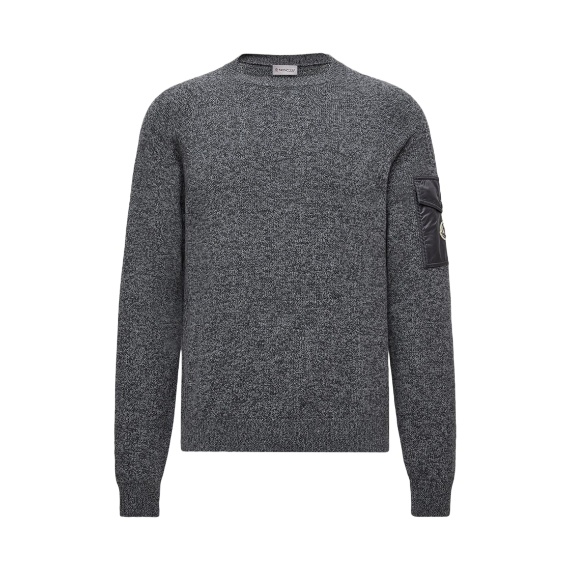 몽클레르 물리네 울 & 캐시미어 점퍼 다크 그레이 - 25FW(Moncler Mouline Wool & Cashmere Jumper Dark Gray - 25FW) - 2