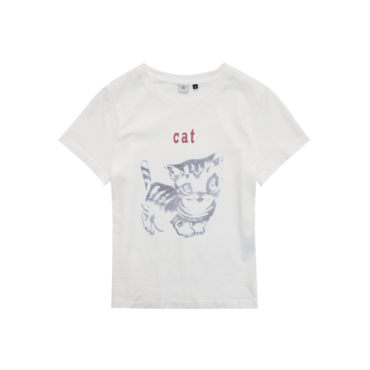 HK5LTS9004E9 (W) Polyteru HANK Cat 1/2 Tee White