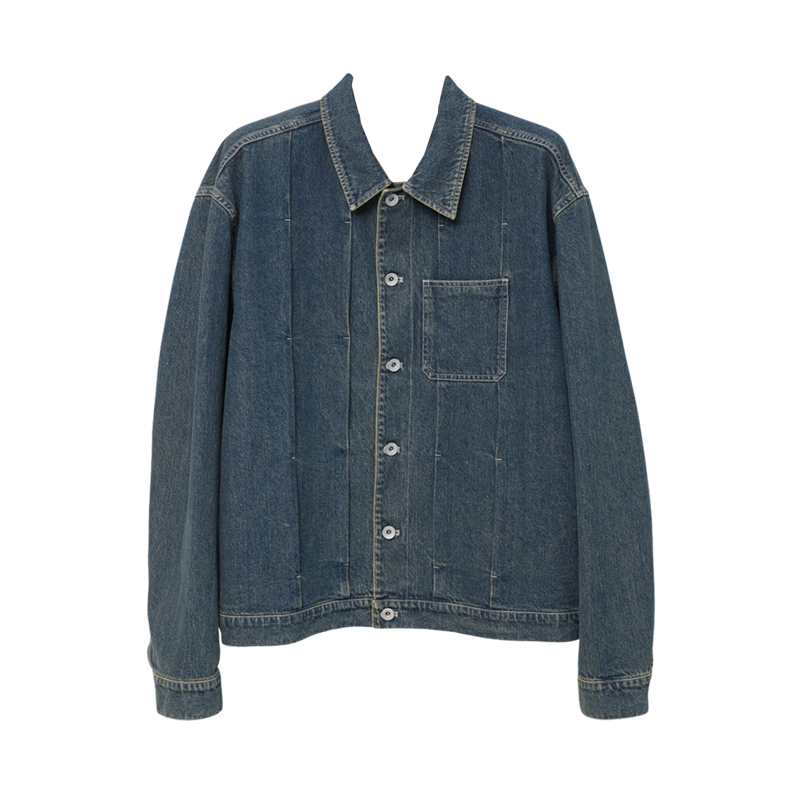 해칭룸 트러커 자켓 빈티지 블루(Hatchingroom Trucker Jacket Vintage Blue)