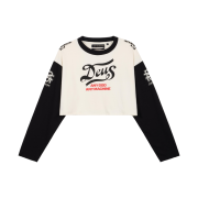 (W) Deus Ex Machina Moto Graphic Long Sleeve T-Shirt Black