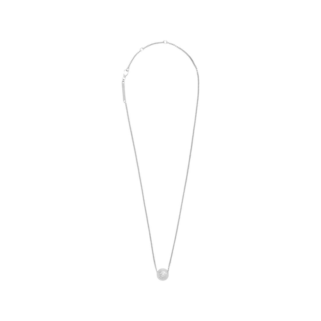 (W) 로에베 페블 네클리스 스털링 실버((W) Loewe Pebble Necklace in Sterling Silver)