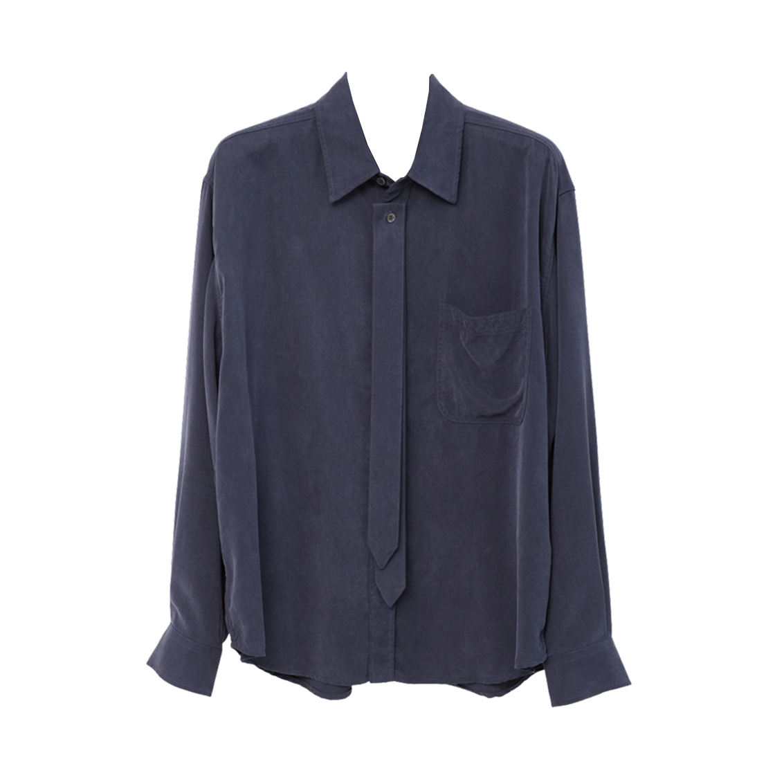 해칭룸 타이 셔츠 프렌치 블루(Hatchingroom Tie Shirt French Blue)
