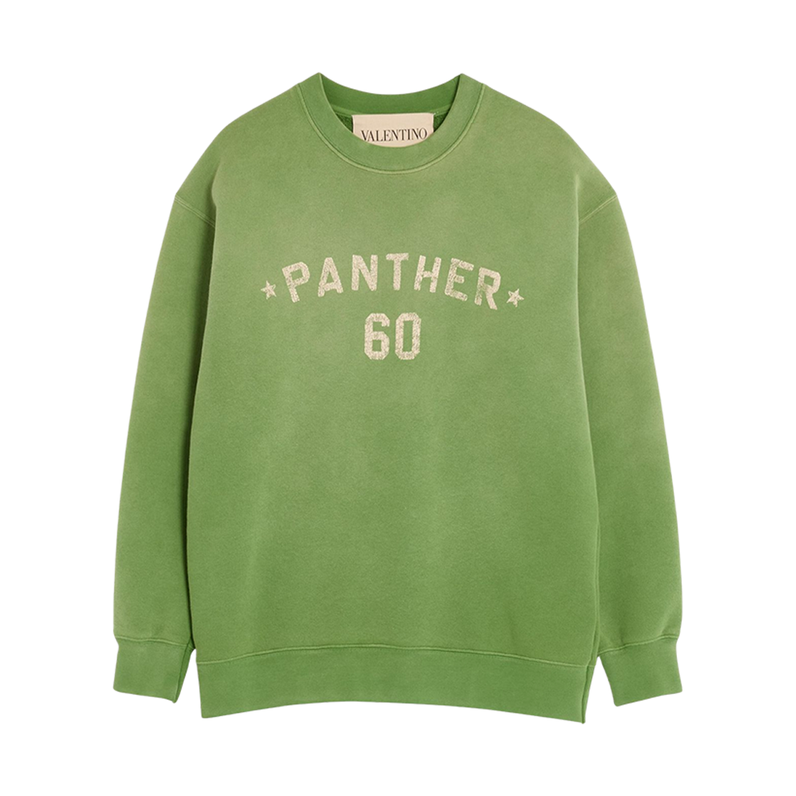 MF29NAYH9LR Valentino Cotton Sweatshirt with Chez Valentino Print and Embroidered Laurel