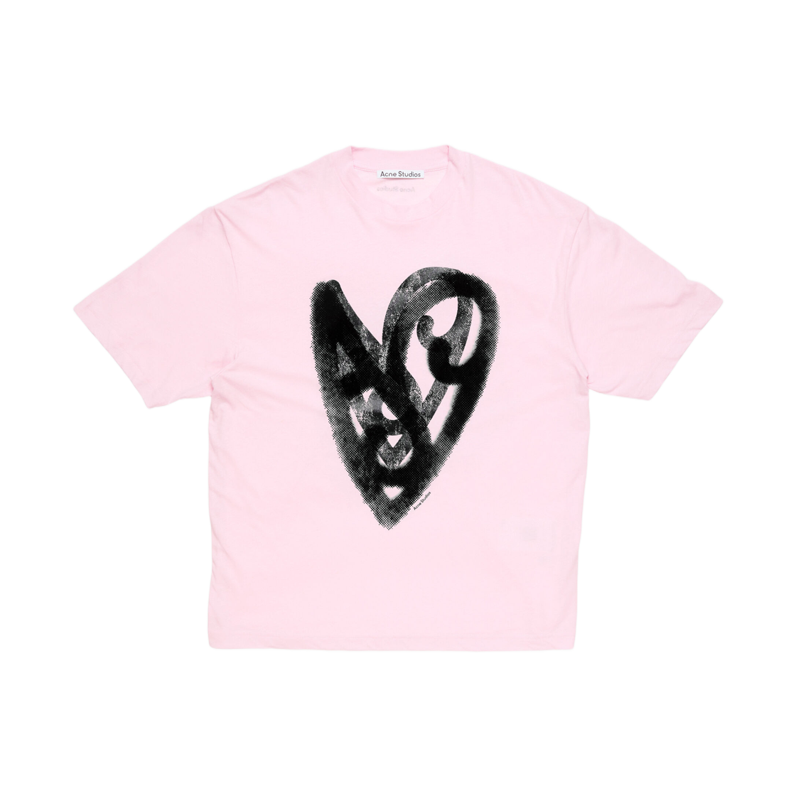 아크네 스튜디오 로고 티셔츠 블라썸 핑크(Acne Studios Logo T-Shirt Blossom Pink) - 1