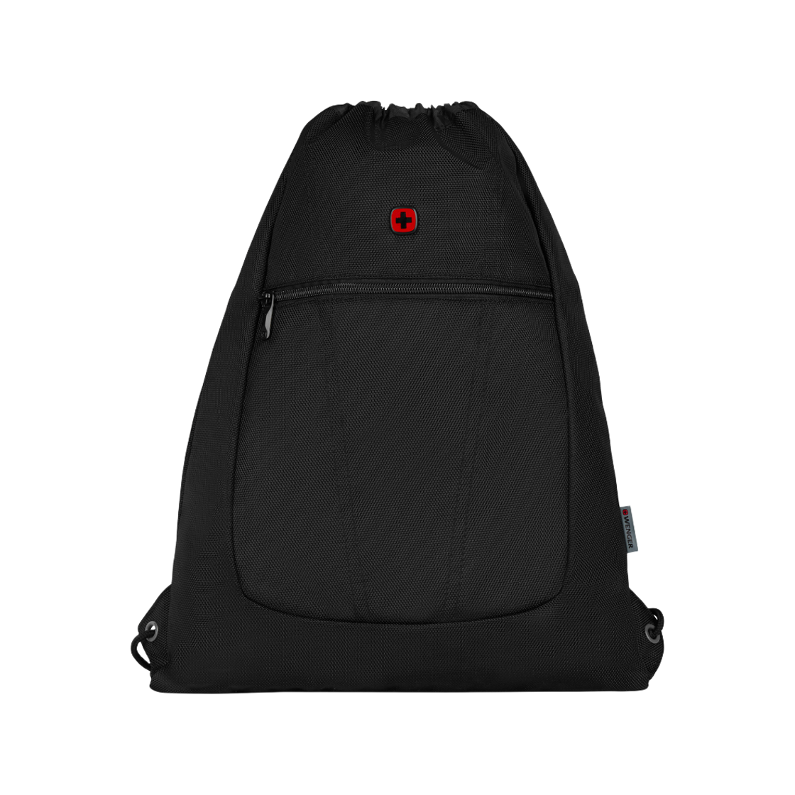 웽거 BC 미니 라이트웨이트 드로스트링 백 블랙(WENGER BC Mini Lightweight Drawstring Bag Black)