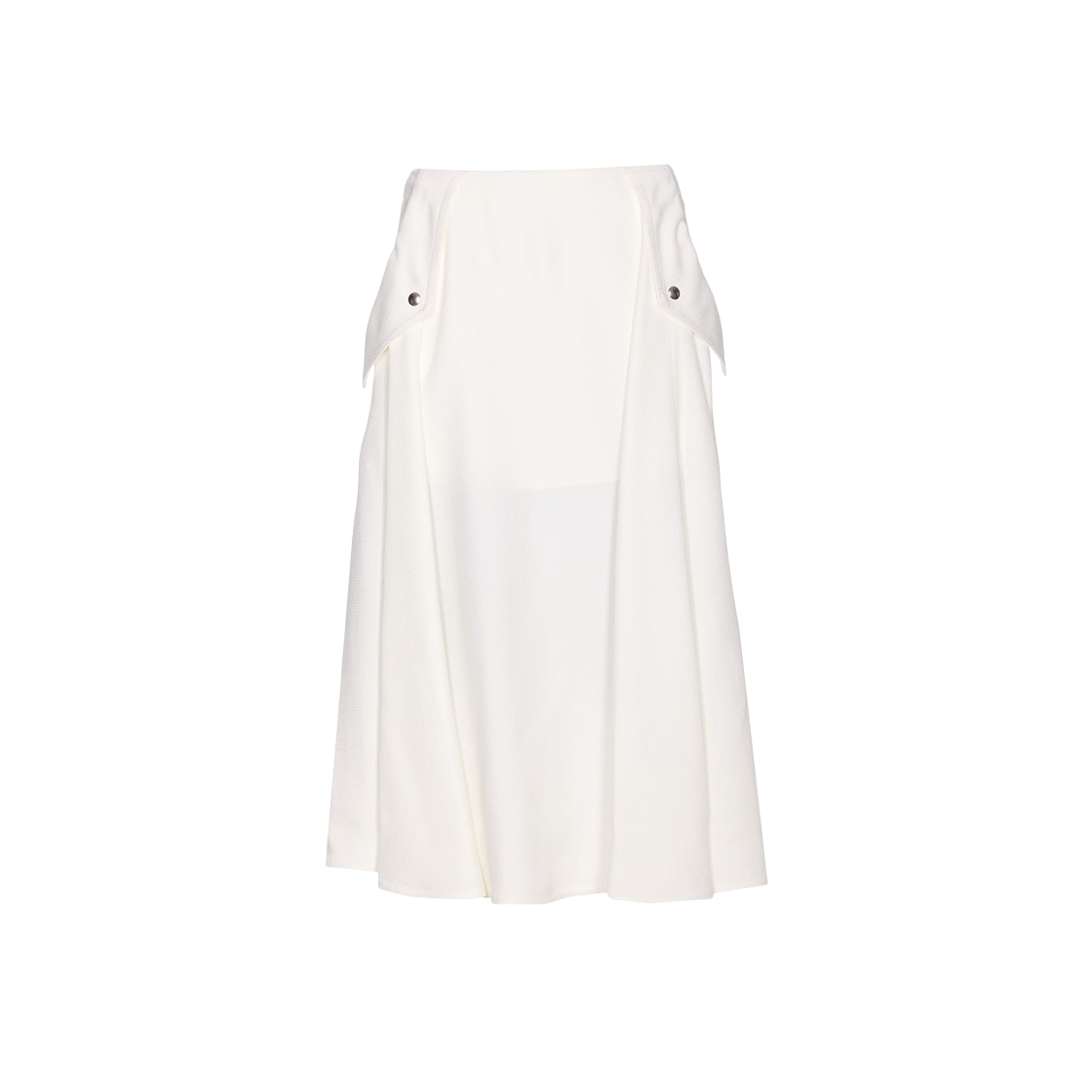 (W) 보테가 베네타 비스코스 플리츠 스커트 초크((W) Bottega Veneta Viscose Pleated Skirt Chalk) - 1