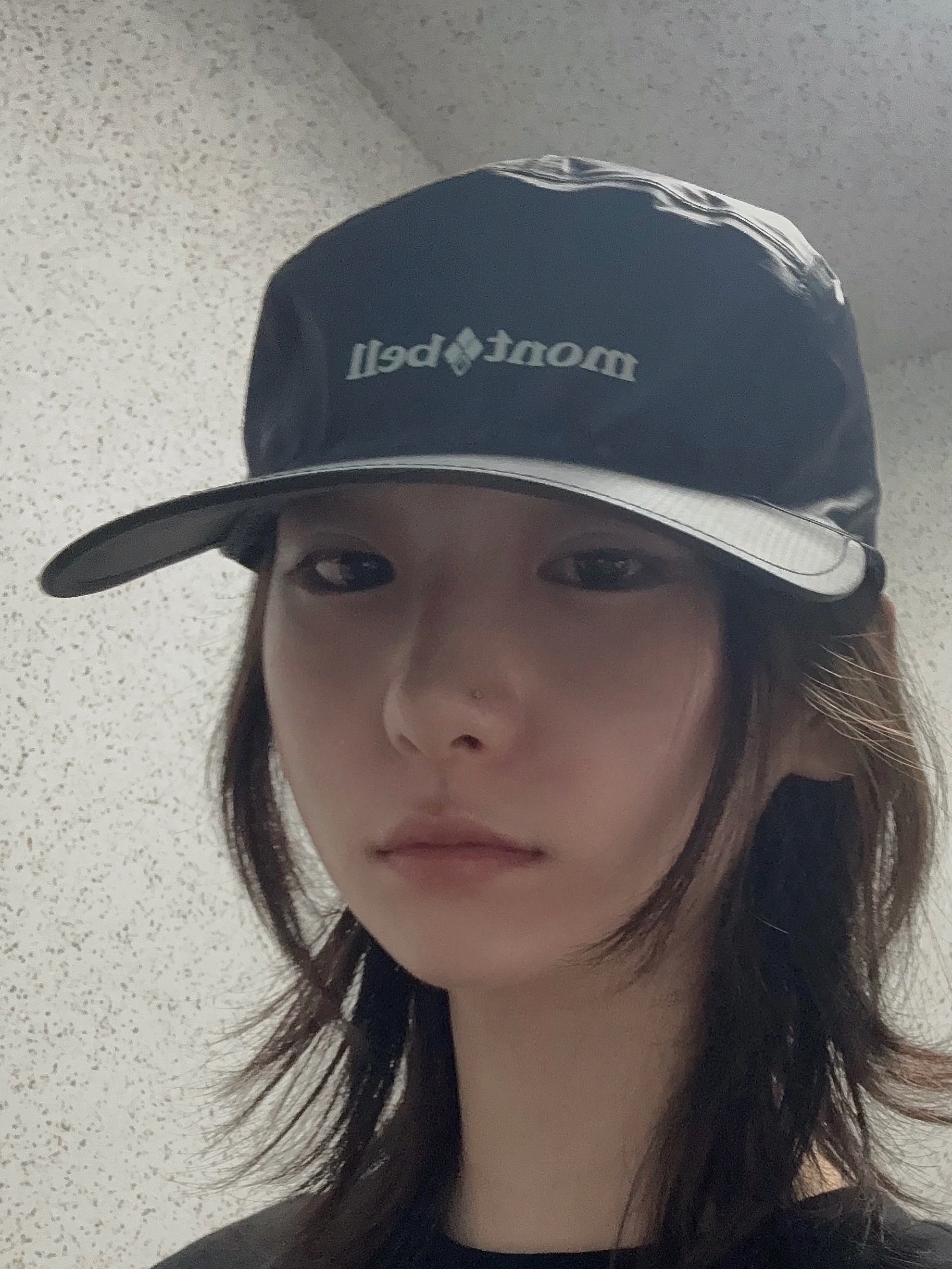Montbell Gore-Tex O.D. Cap Black 착용 스타일 - 2