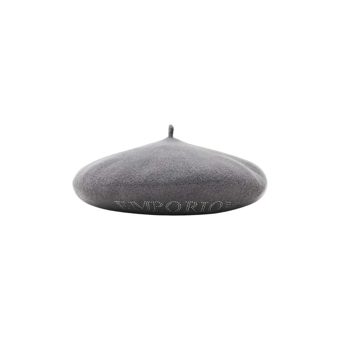 엠포리오 아르마니 마이크로 스터드 로고 울 베레모 그레이(Emporio Armani Wool Beret with Micro Stud Logo Grey) - 1
