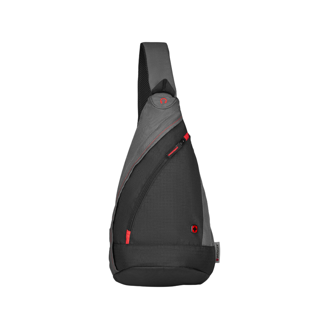 웽거 라이프스타일 백 미디엄 트리플 컴파트먼트 슬링백 블랙(WENGER Lifestyle Bag Medium Triple Compartment Sling Bag Black)
