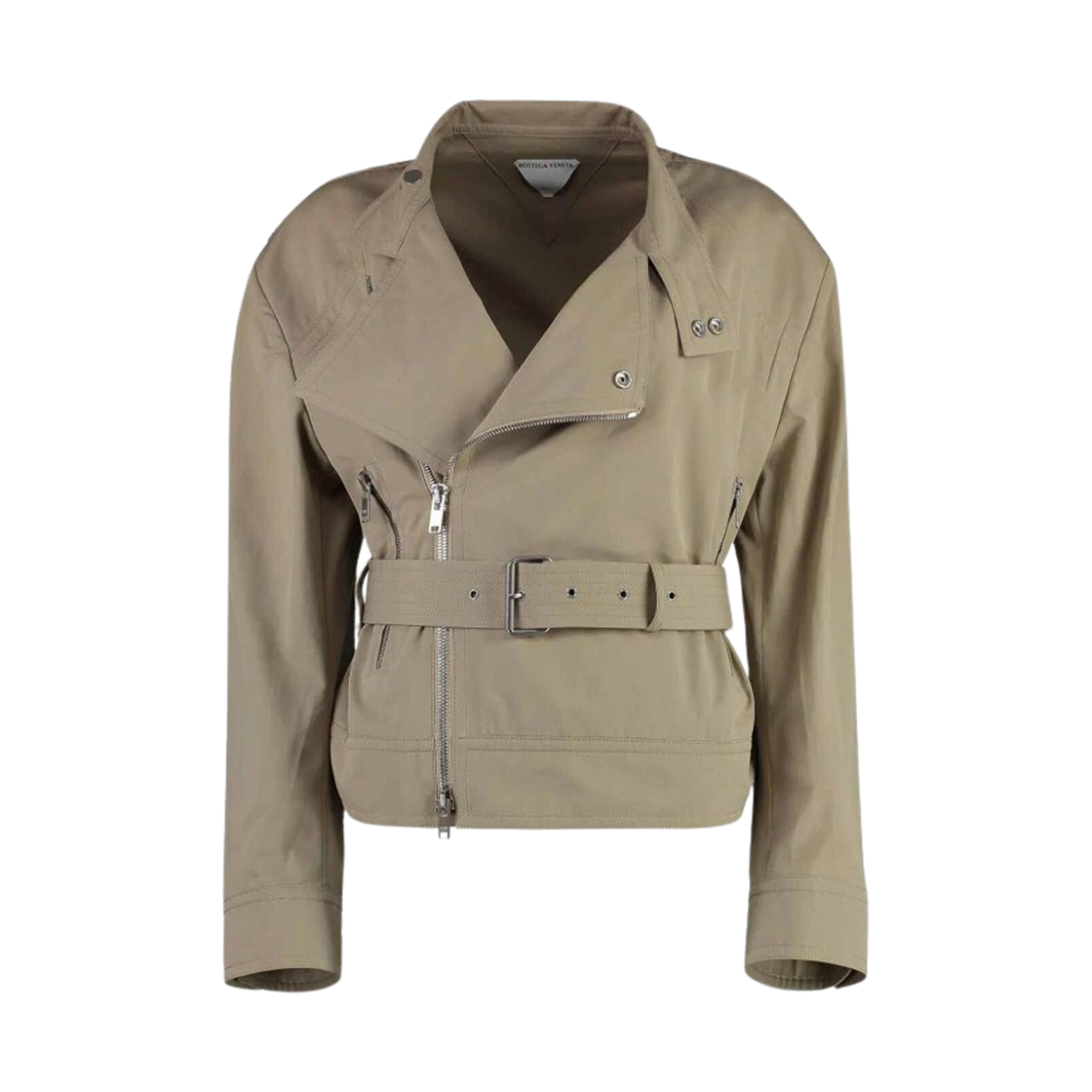 (W) 보테가 베네타 컴팩트 코튼 블루종 샌드((W) Bottega Veneta Compact Cotton Blouson Sand)