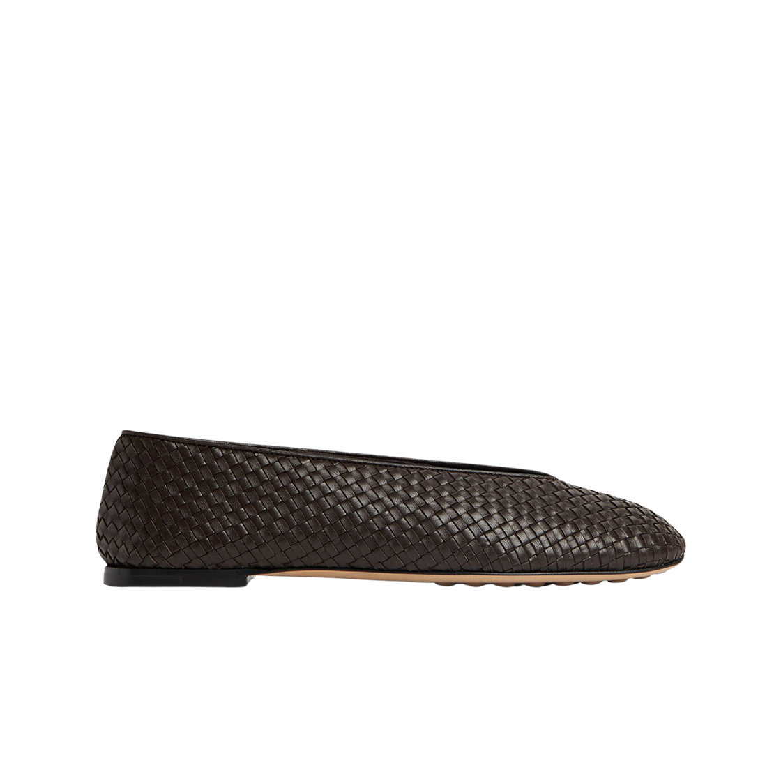 837887V4VE02113 (W) Bottega Veneta Rosa Ballerina Fondant