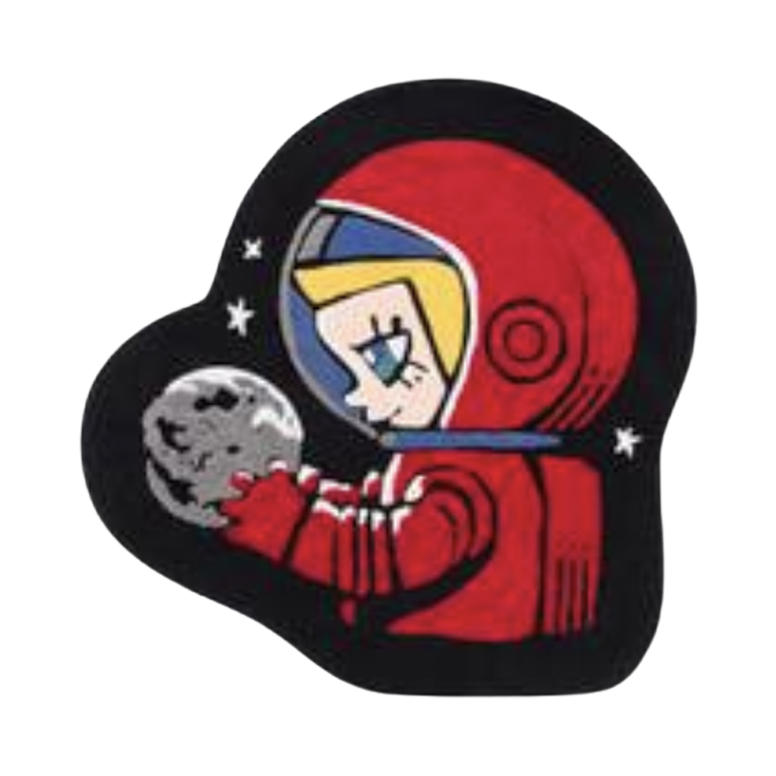 팝마트 메가 스페이스 몰리 헬로 문 플로어 러그