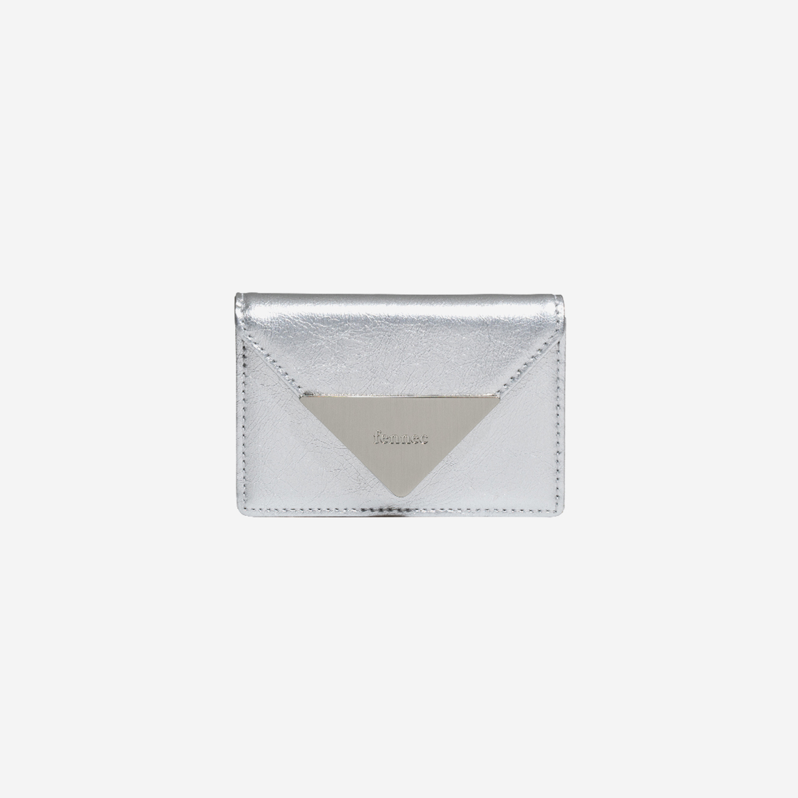 FM2PK07SIF Fennec Crinkle Triangle Triple Wallet D Silver