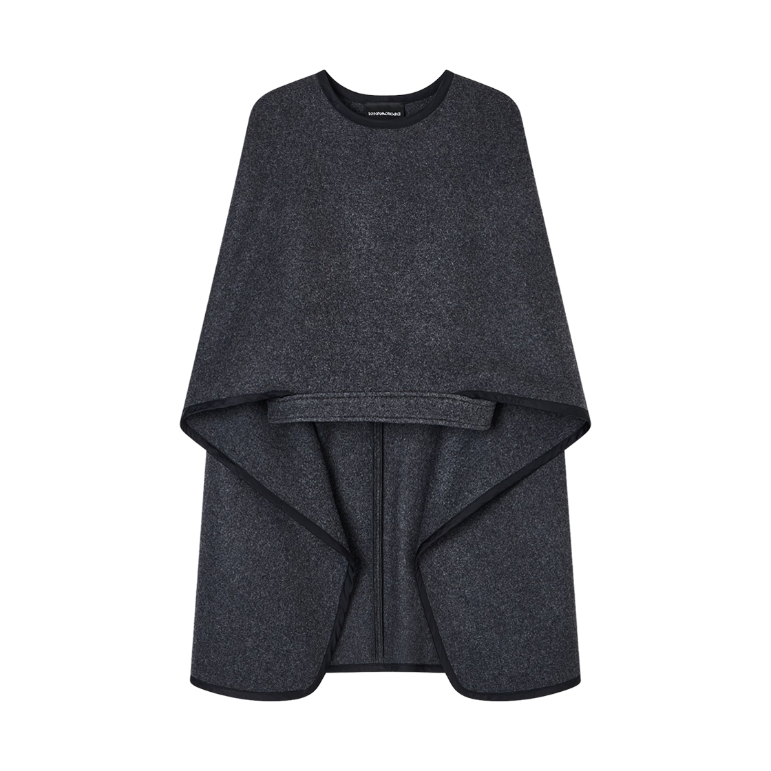 (W) 엠포리오 아르마니 폴리곤 캡슐 컬렉션 울 클로스 케이프 그레이((W) Emporio Armani Polygon Capsule Collection Wool Cloth Cape Grey) - 1