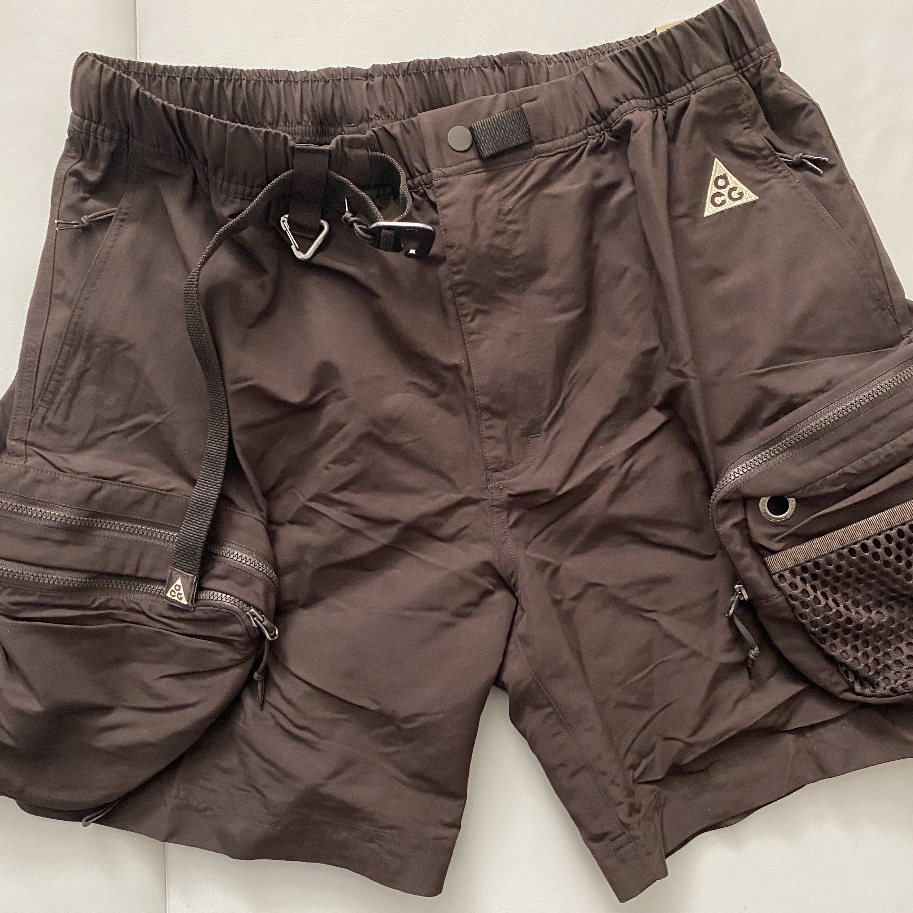 Nike ACG Snowgrass Cargo Shorts Ironstone - US/EU 착용 스타일