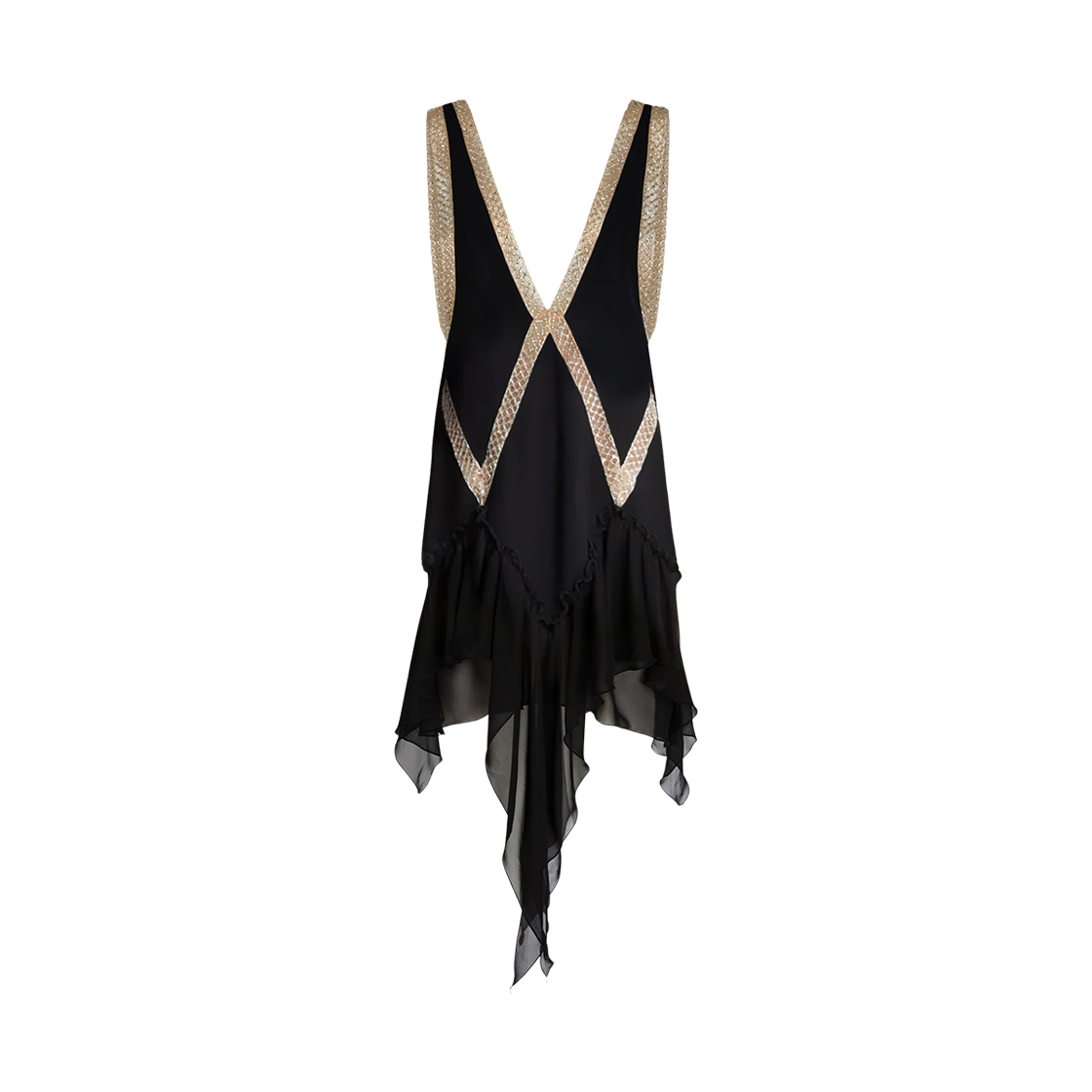 (W) 디 아티코 미니 드레스 블랙((W) The Attico Mini Dress Black) - 1