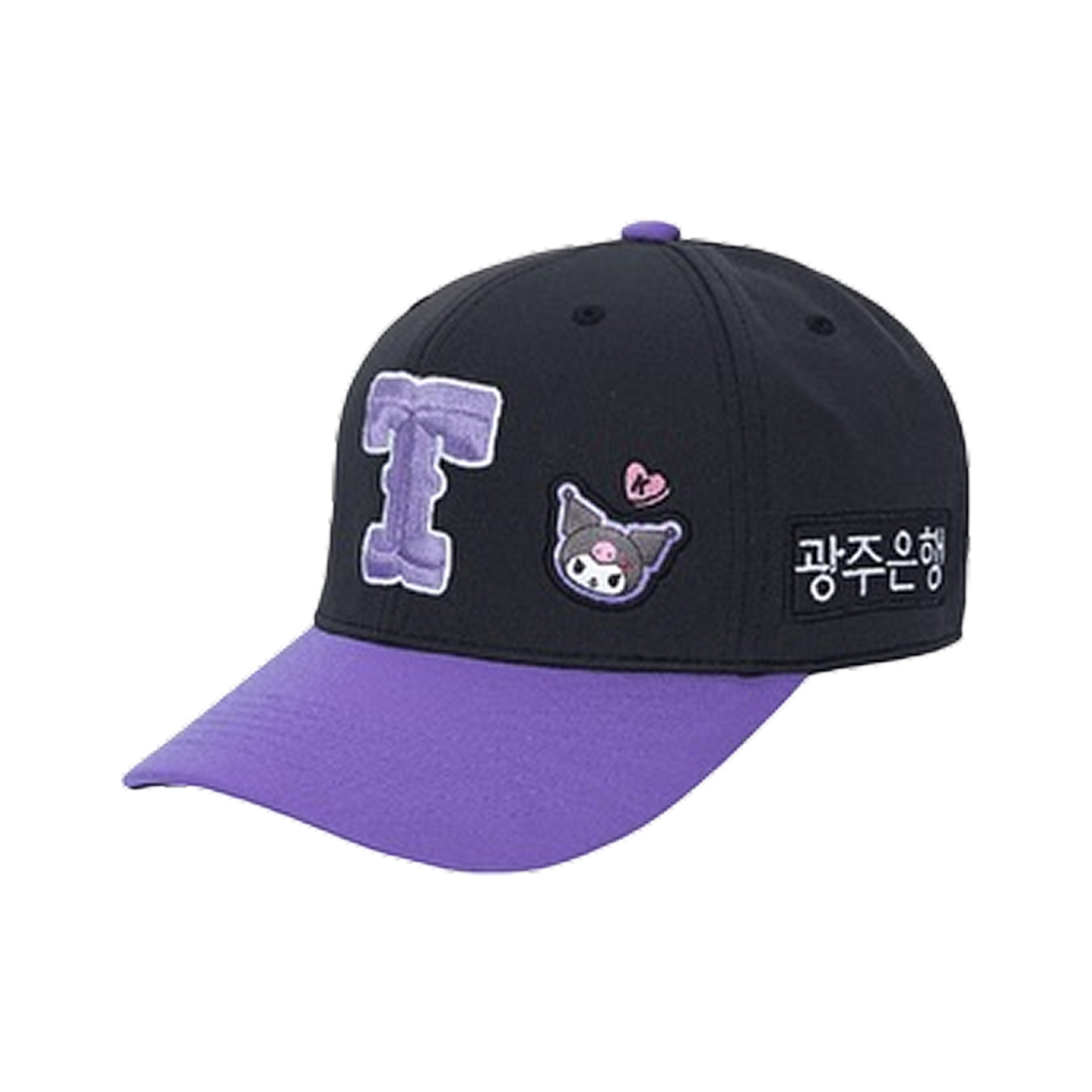 기아 타이거즈 x 쿠로미 어센틱 볼캡 블랙(Kia Tigers x Kuromi Authentic Ball Cap Black)
