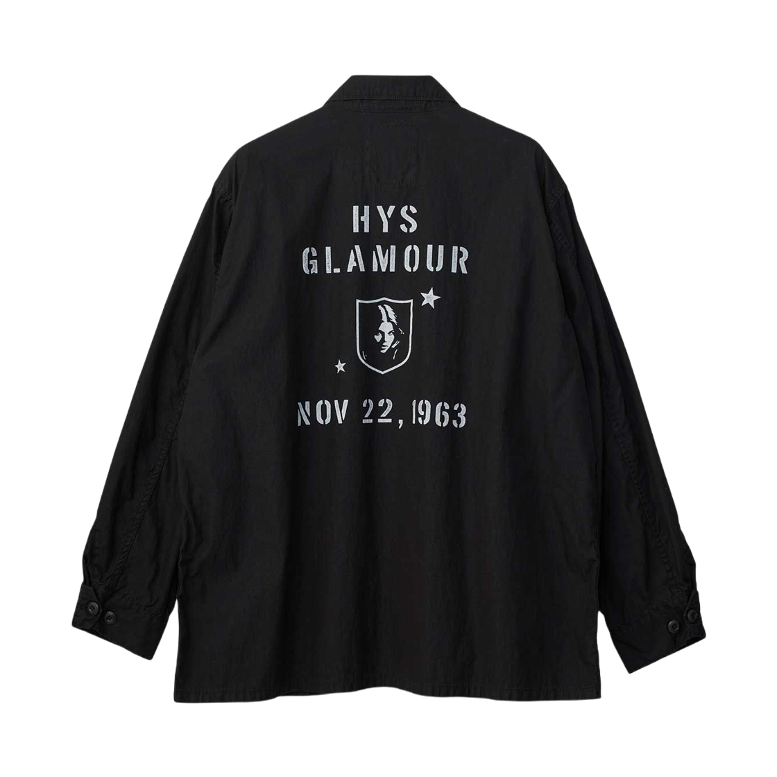 히스테릭 글래머 HG1963 퍼티그 셔츠 블랙(Hysteric Glamour HG1963 Fatigue Shirt Black) - 2