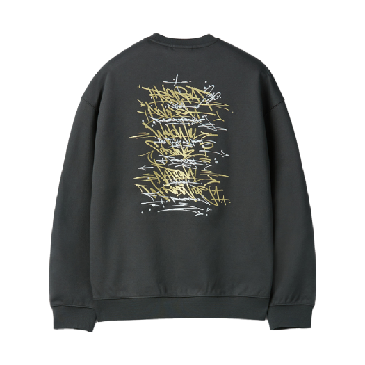 CWTAW25917GYX Customellow Bisco Smith Graphic Sweatshirt Gray