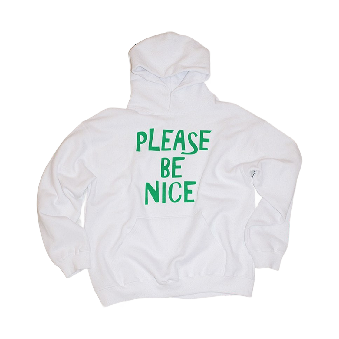 - Collect Pieces Please Be Nice Hoodie White
