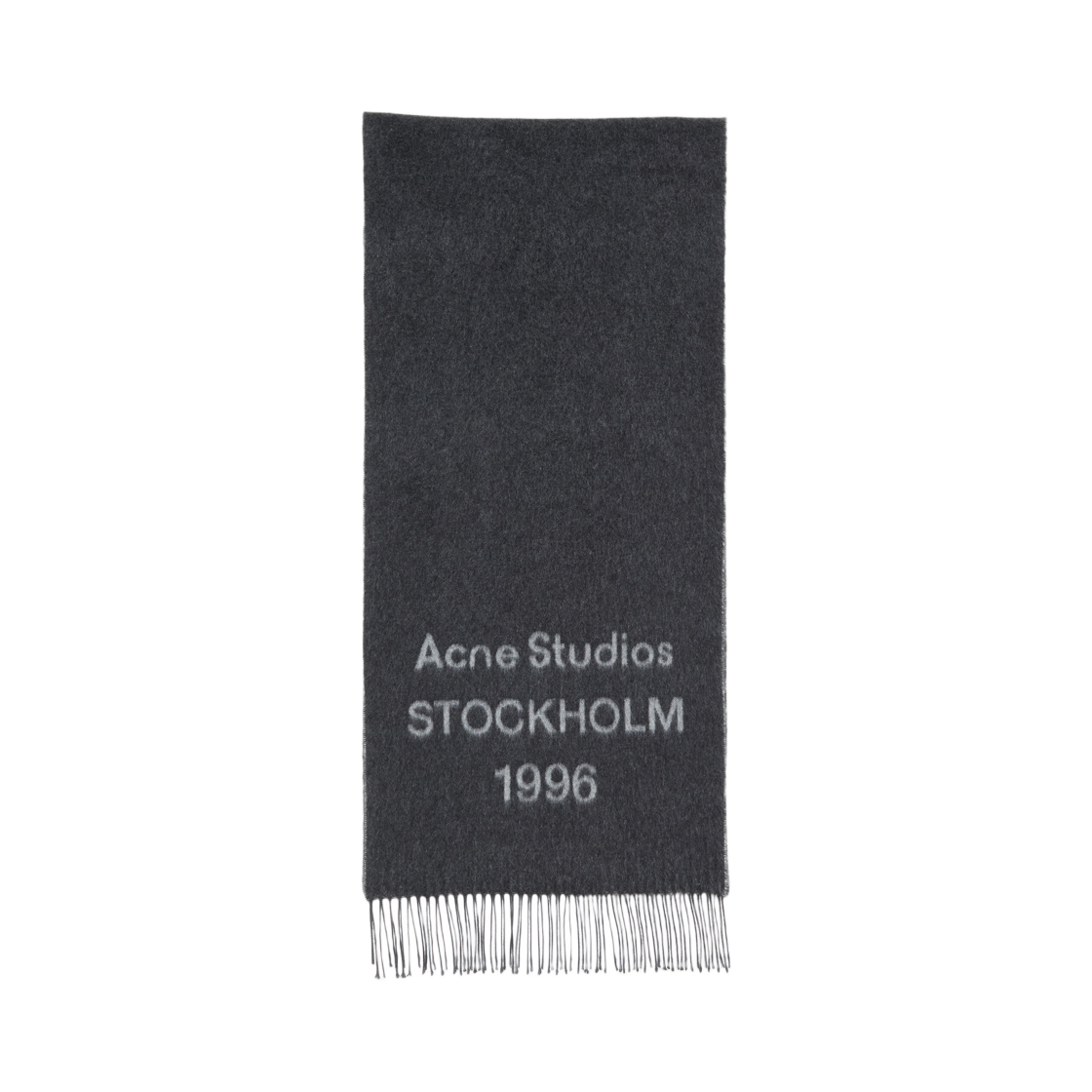아크네 스튜디오 로고 머플러 와이드 블랙 화이트(Acne Studios Logo Muffler Wide Black White) - 1