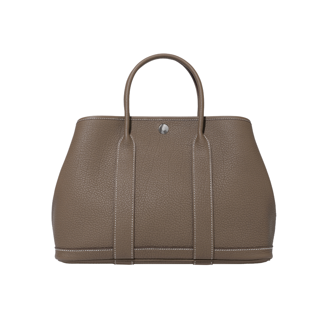 H051568CK18 Hermes Garden Party 30 Bag Negonda & Palladium Etoupe