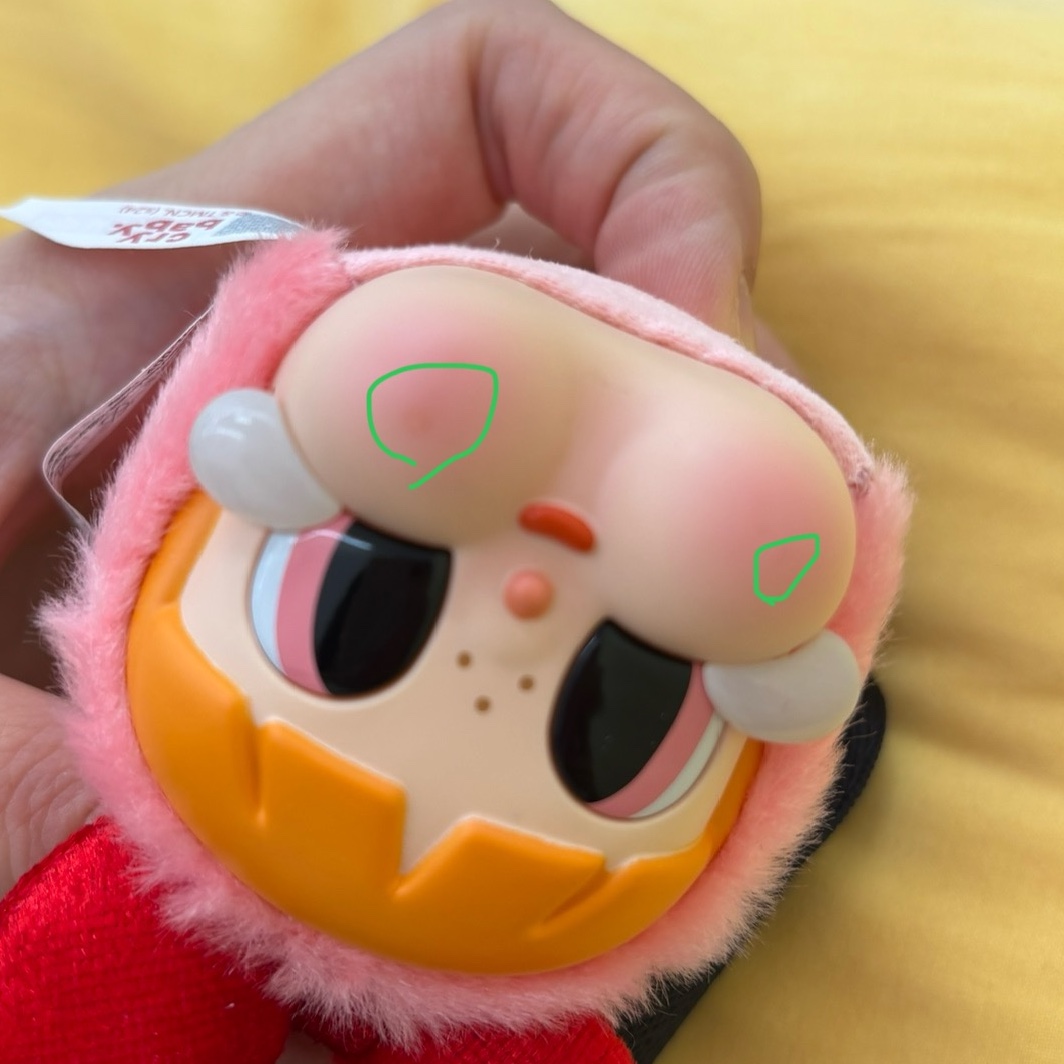 Pop Mart Crybaby x Powerpuff Girls Series Keyring Blossom (Opened Case) 착용 스타일