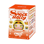 Pop Mart Mega Space Molly 100% x Emoji Series Sealed Case (1 Blind Box)