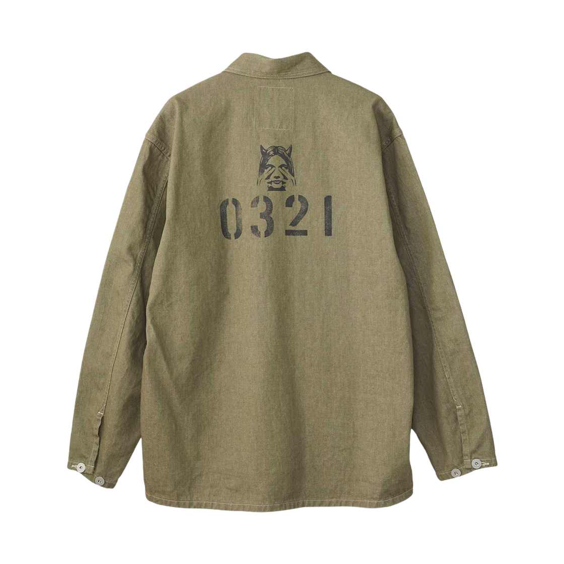 히스테릭 글래머 히스테릭 0321 데님 풀오버 셔츠 그린(Hysteric Glamour Hysteric 0321 Denim Pullover Shirt Green) - 2