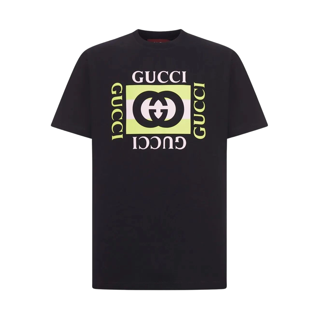 구찌 프린티드 코튼 저지 티셔츠 블랙(Gucci Printed Cotton Jersey T-Shirt Black)