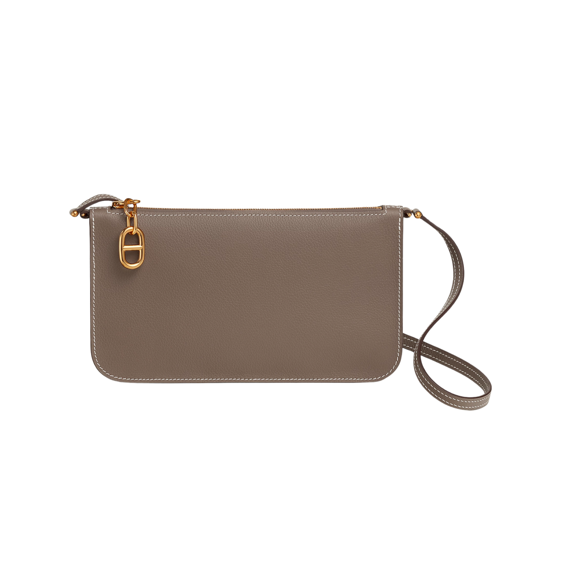 에르메스 지펭고 샹달 투 고 파우치 에버컬러 & 팔라듐 하드웨어 에뚜쁘(Hermes Zipengo Chaine D'Ancre To Go Pouch Evercolor & Palladium Etoupe) - 1