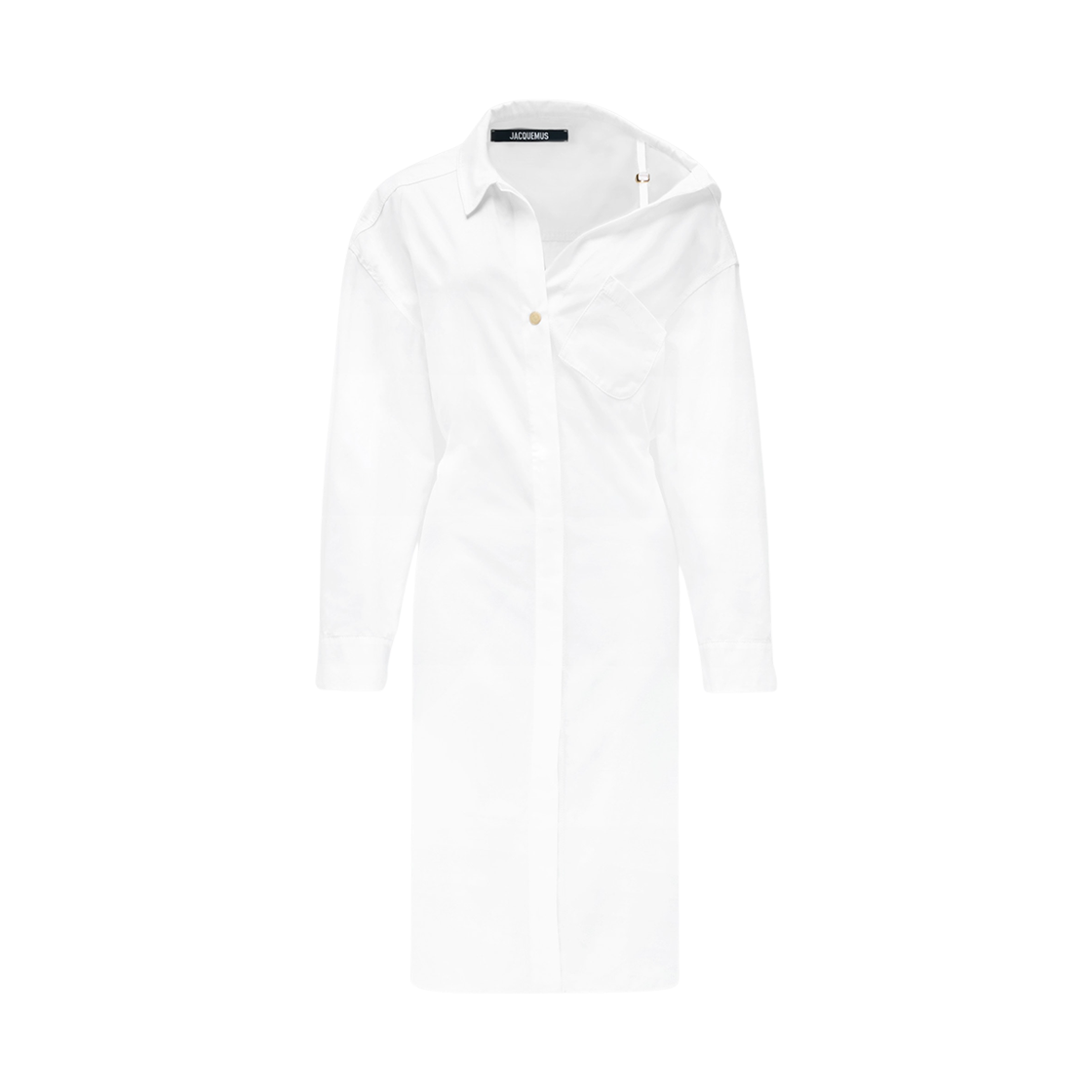 (W) 자크뮈스 라 카사 셔츠 드레스 화이트((W) Jacquemus La Casa Shirt Dress White) - 1