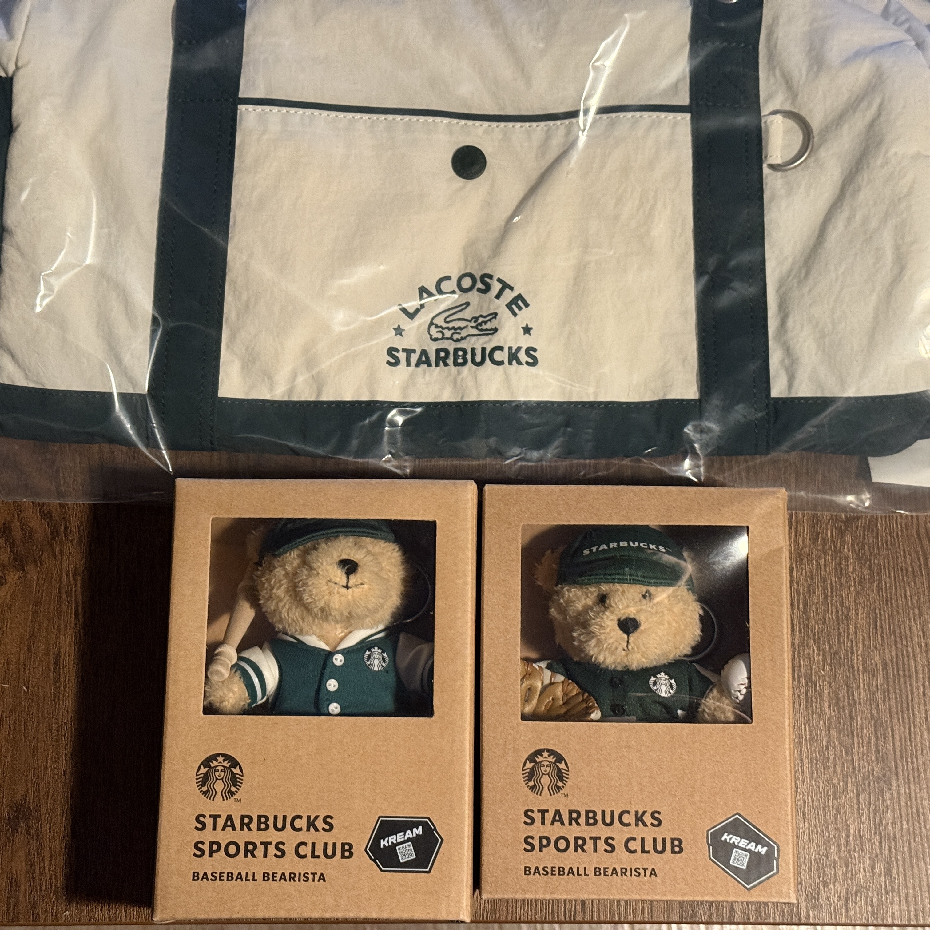 Starbucks Baseball Bearista Keychain, Starbucks Baseball Bearista Keychain Batter 착용 스타일 - 3
